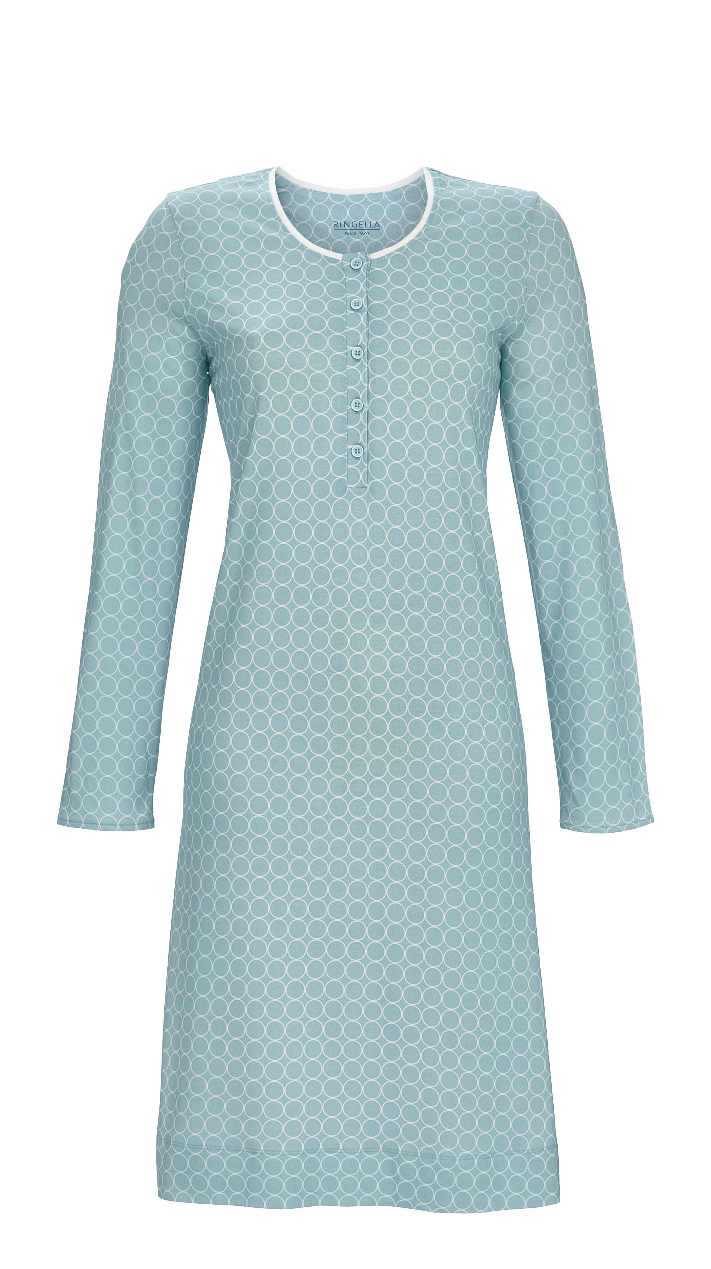 Nachthemd mit Knopfleiste und Grafikdessin Nachthemd mit Knopfleiste und Grafikdessin