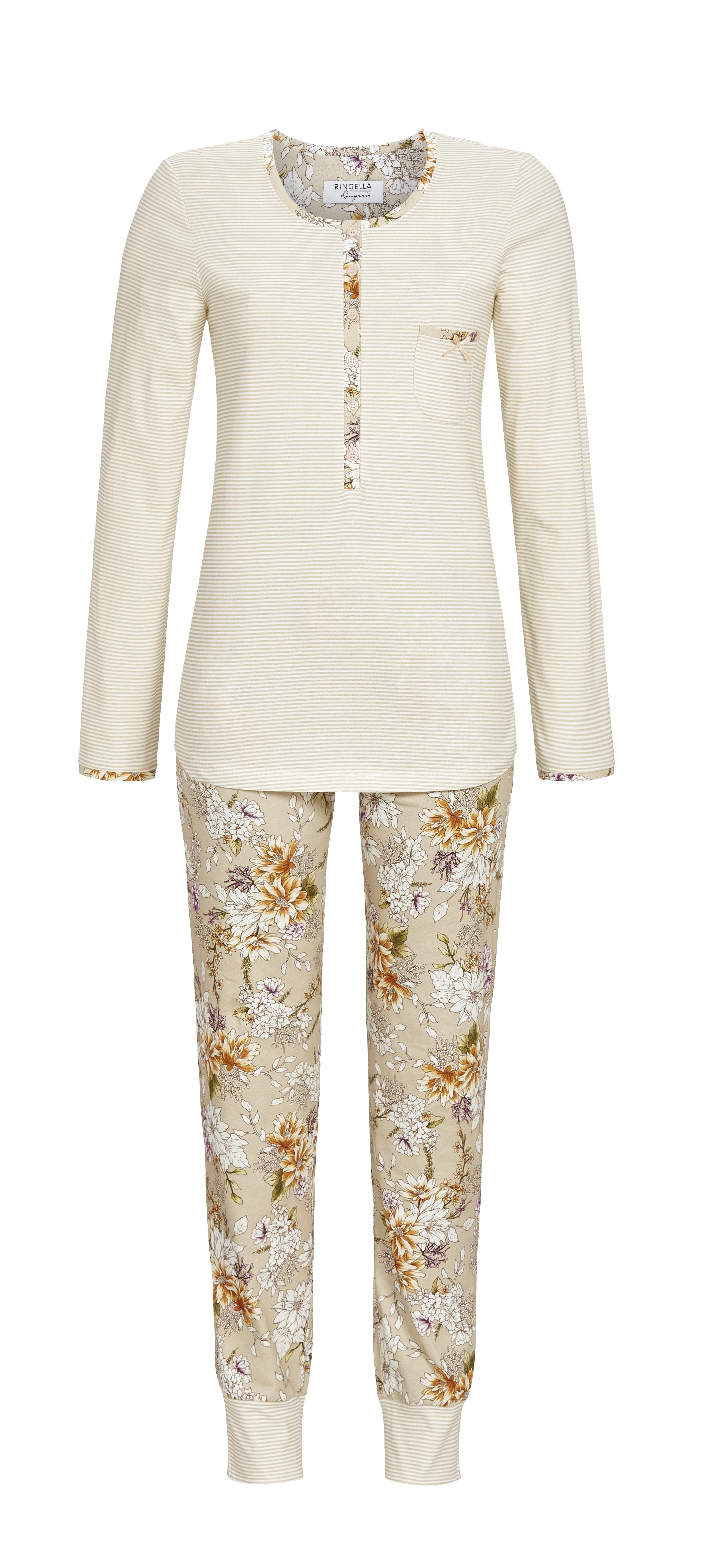 Pyjama mit Knopfleiste