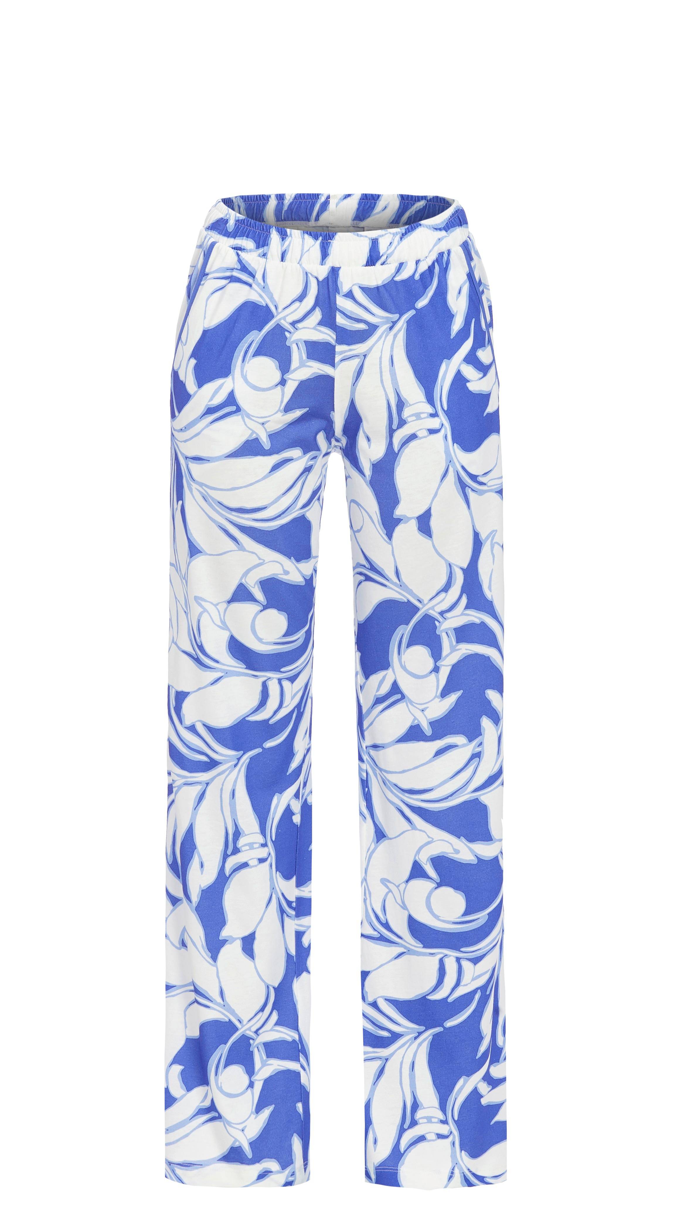 Lange Hose mit Blätterdessin