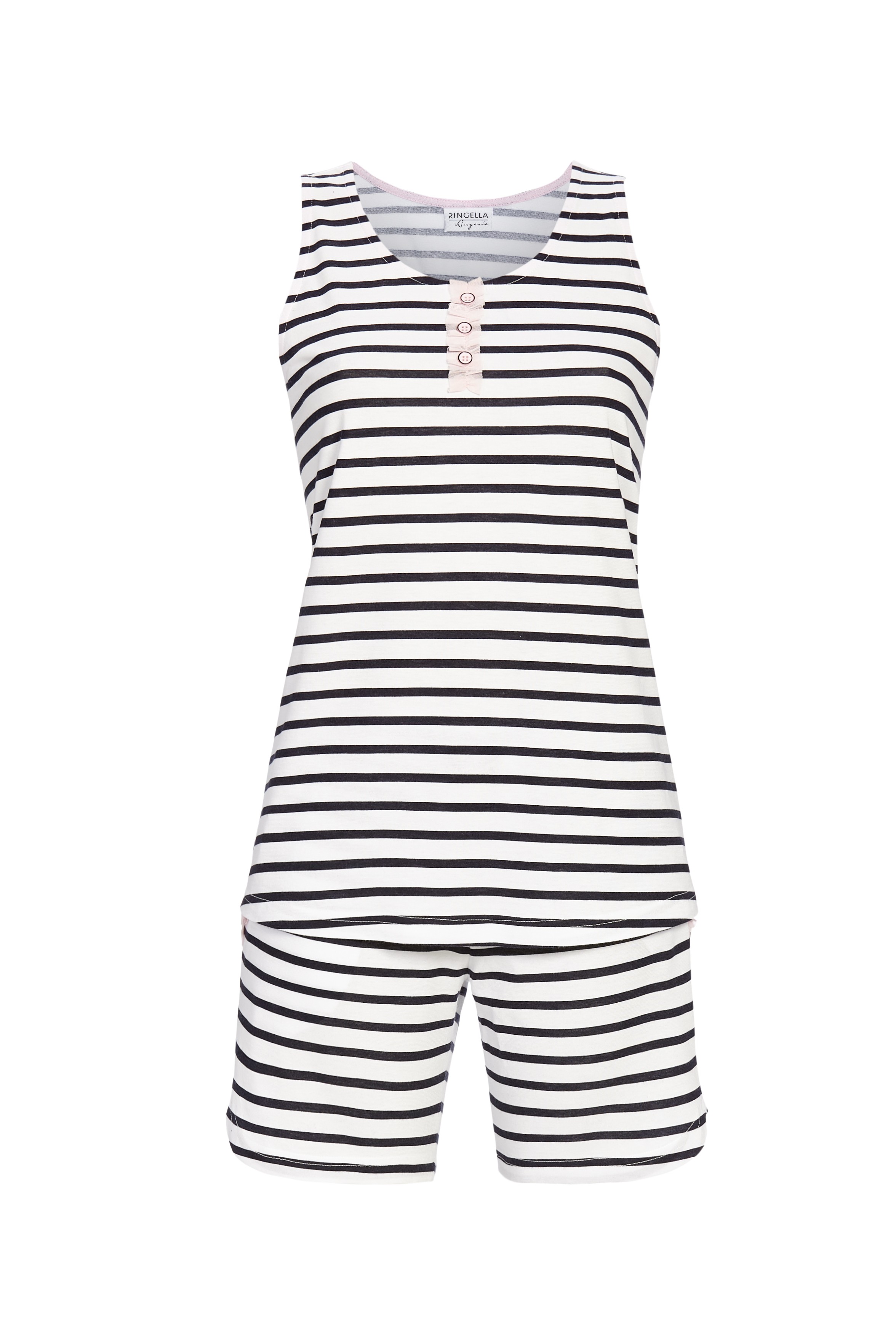 Ringella Shorty mit Zierknopfleiste