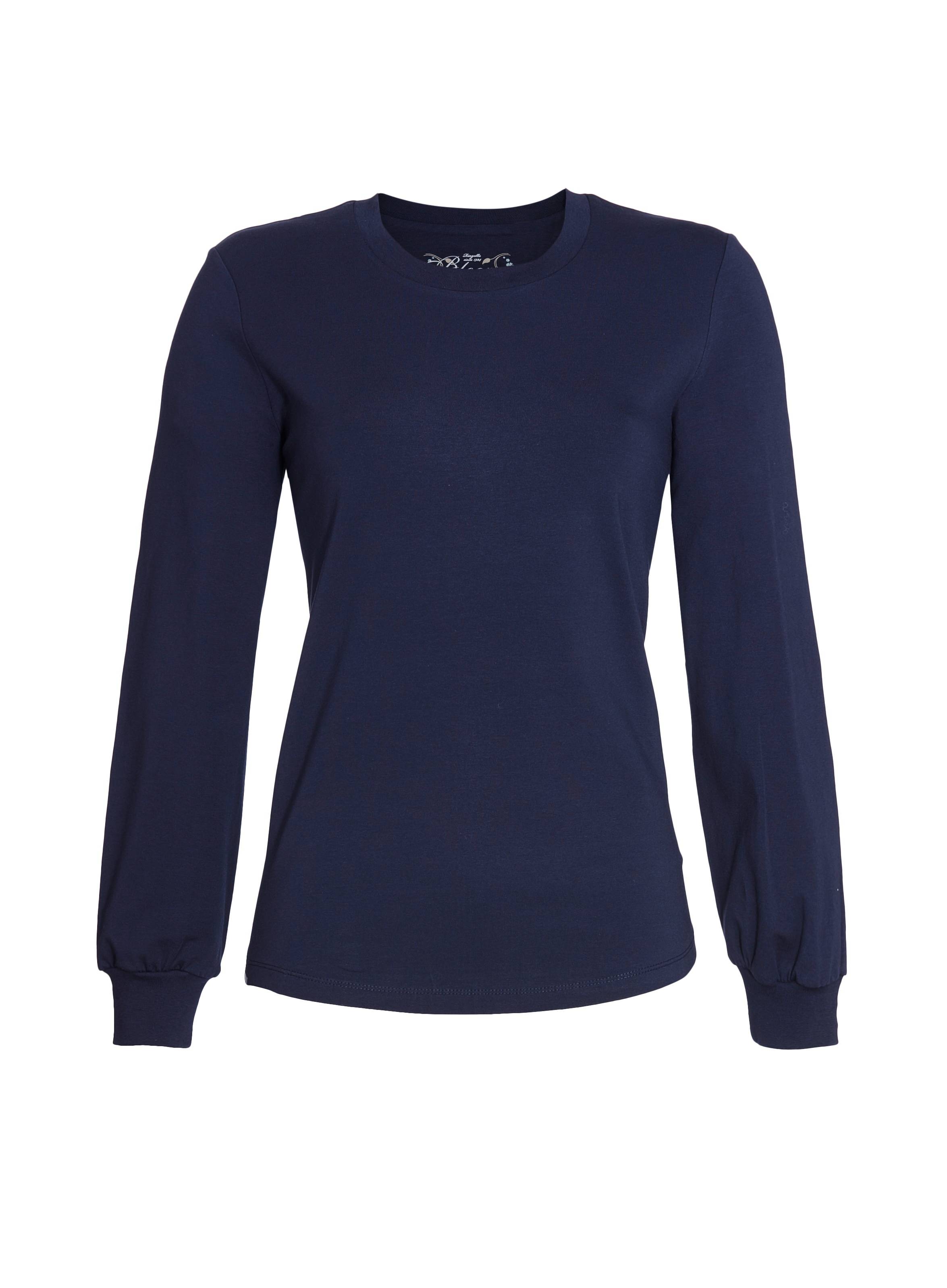 T-Shirt mit Strickbündchen T-Shirt mit Strickbündchen