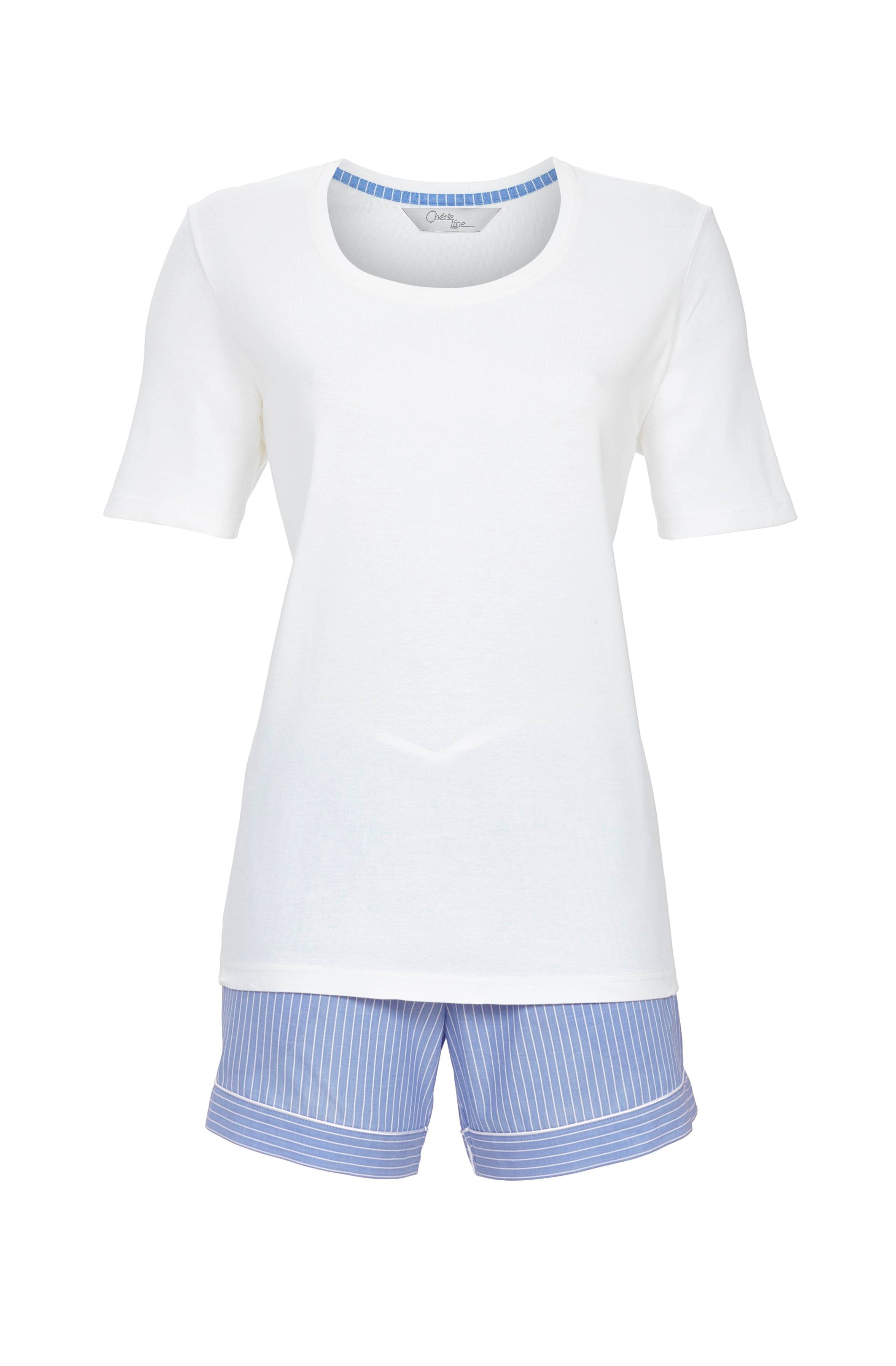 Shorty mit Oberteil aus Rippenware