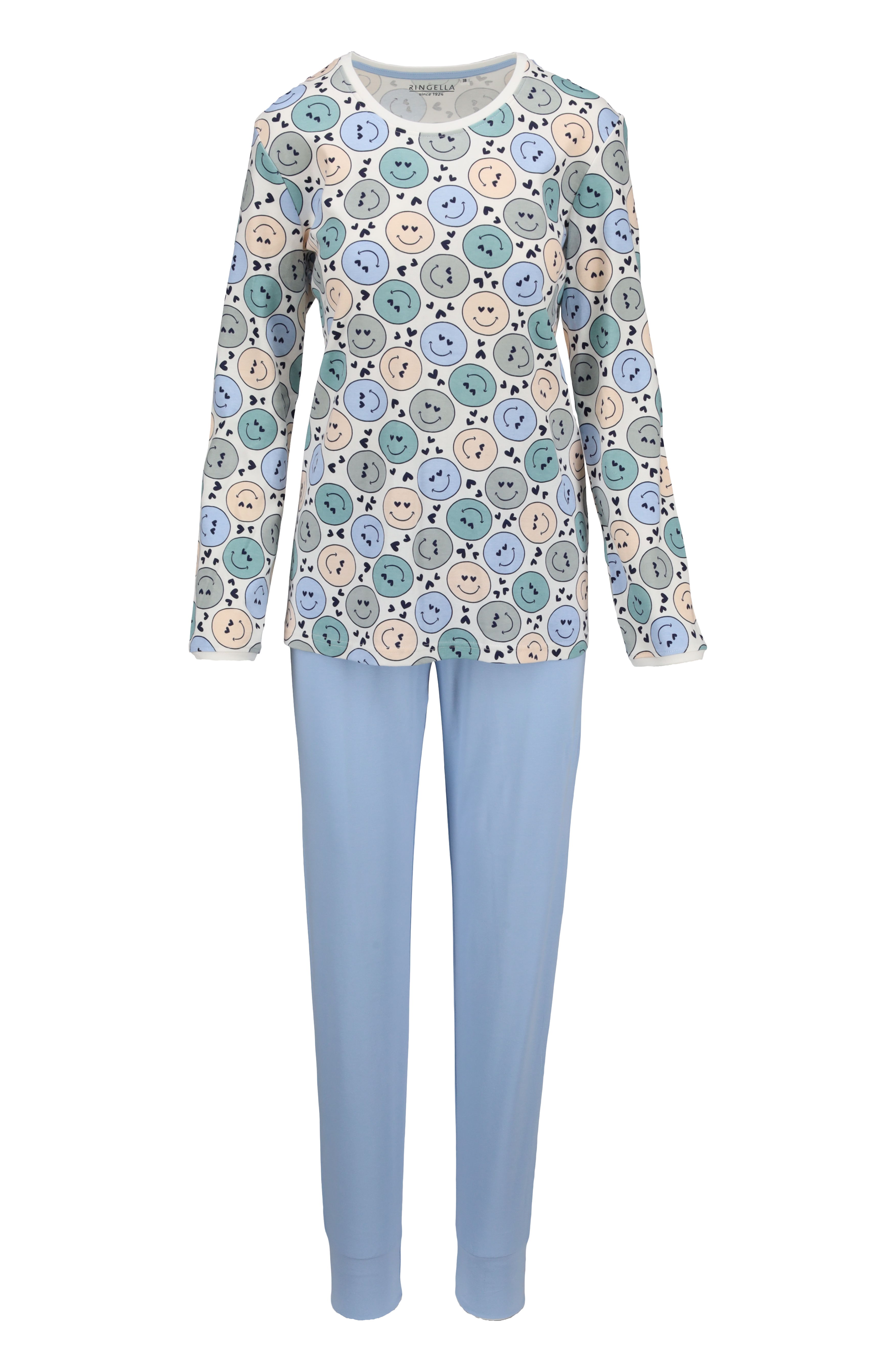 Pyjama mit Strickbündchen an der Hose