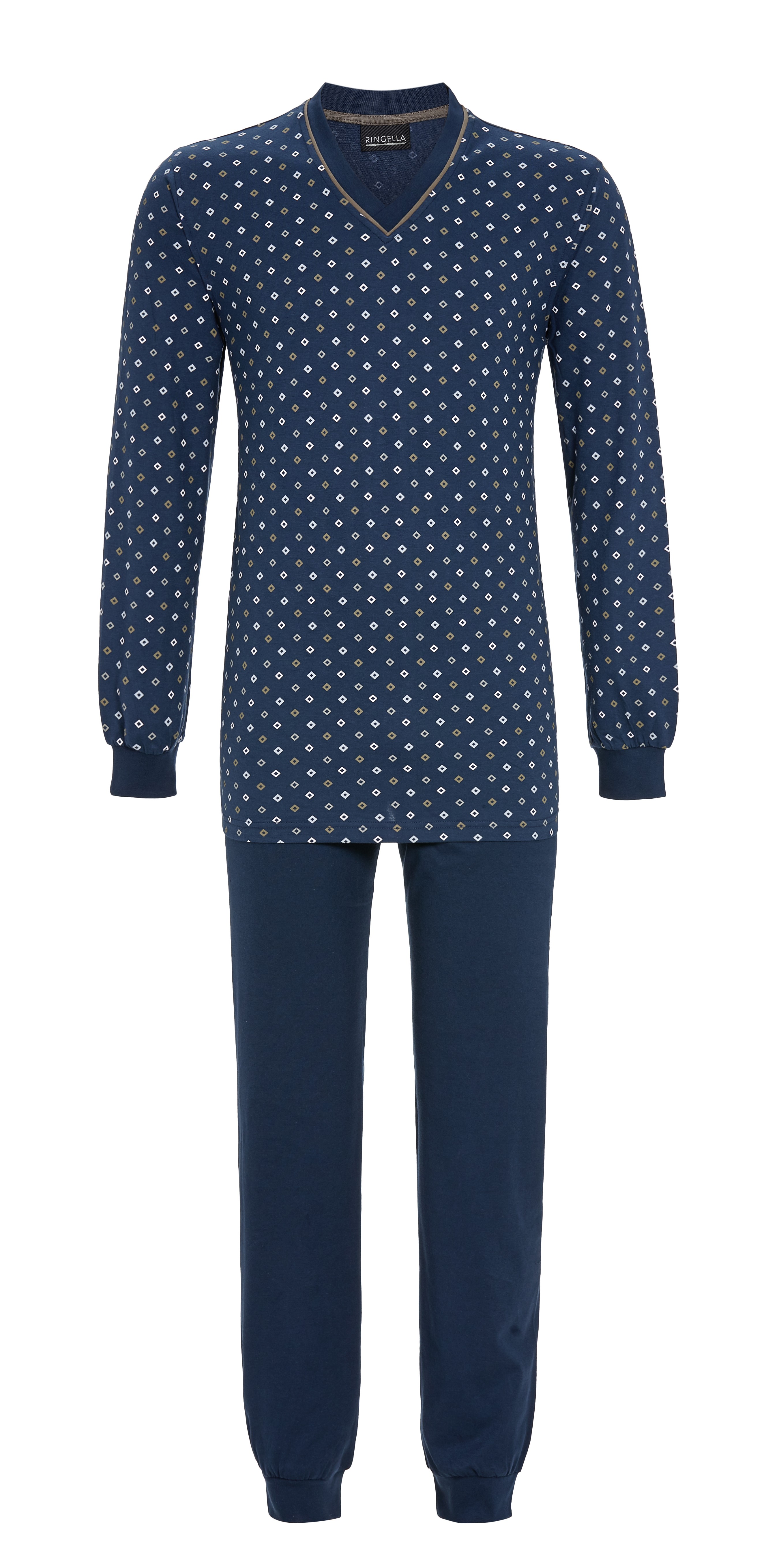 Ringella Pyjama mit Strickbündchen