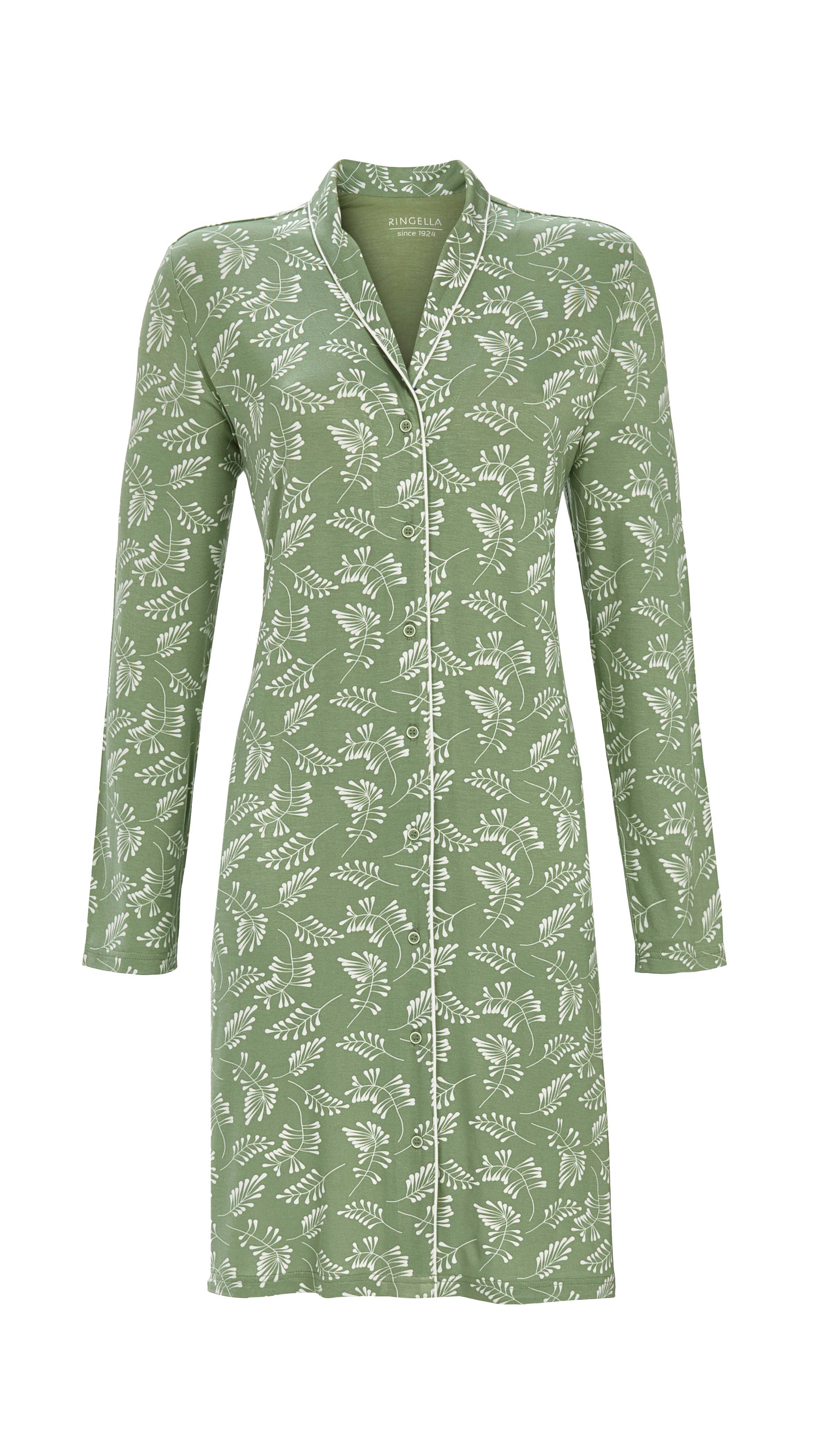 Nachthemd durchgeknöpft mit Schalrevers Nachthemd durchgeknöpft mit Schalrevers