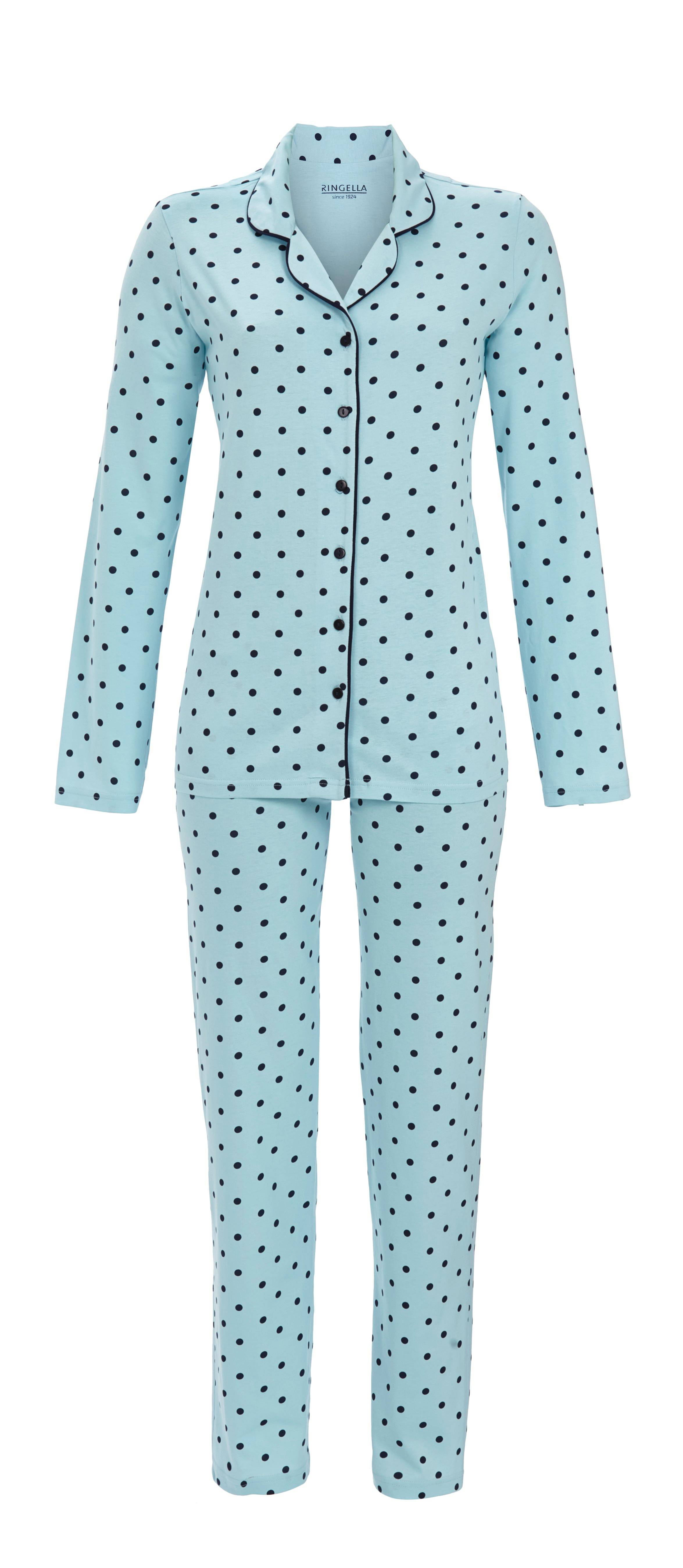 Pyjama mit durchgehender Knopfleiste