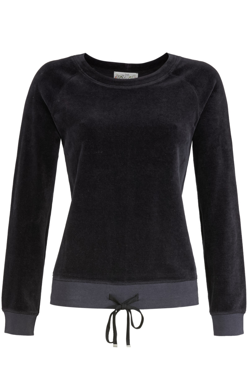 Nickipullover mit Strickbündchen Nickipullover mit Strickbündchen