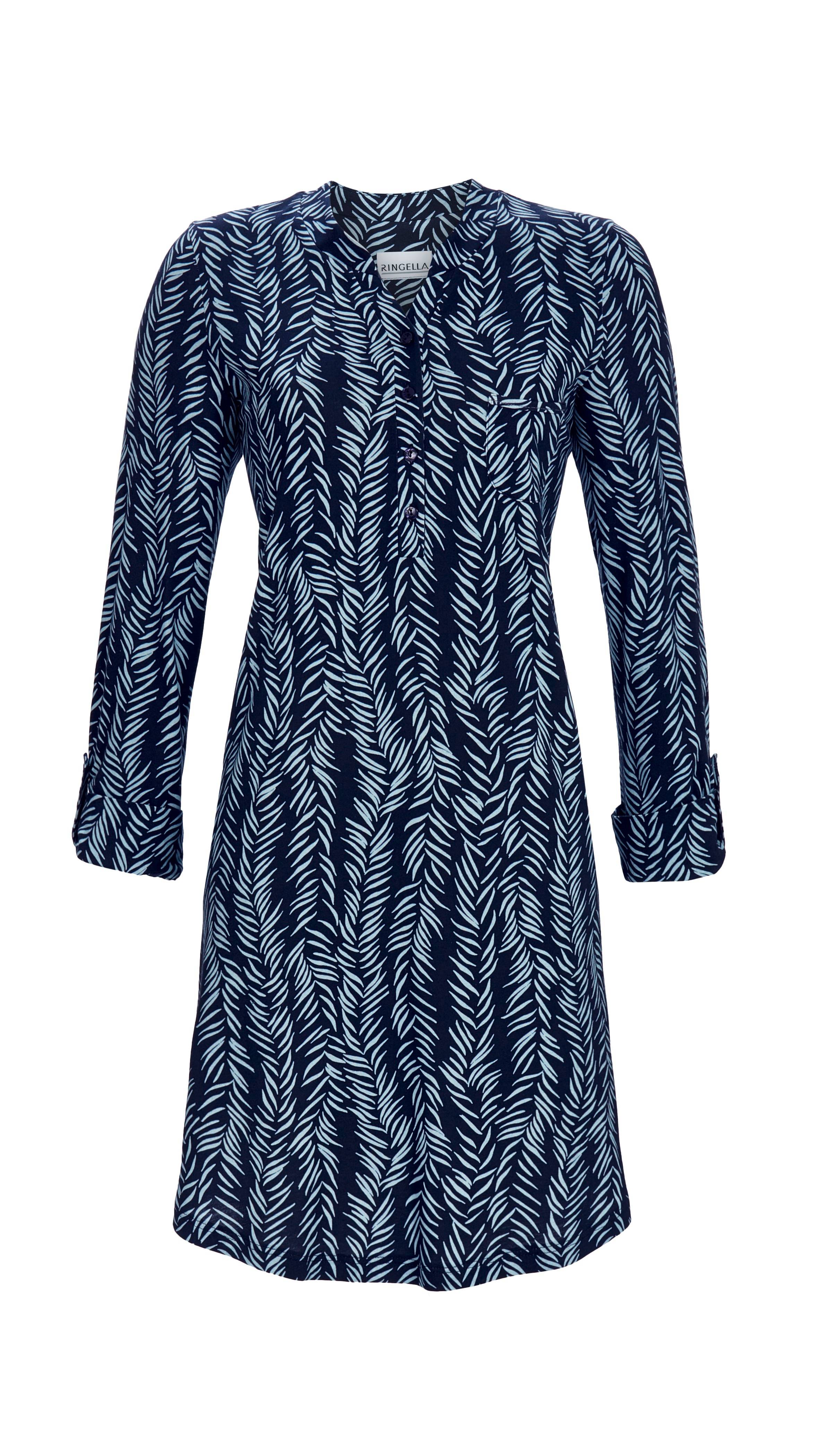 Nachthemd mit Knopfleiste und Brusttasche Nachthemd mit Knopfleiste und Brusttasche