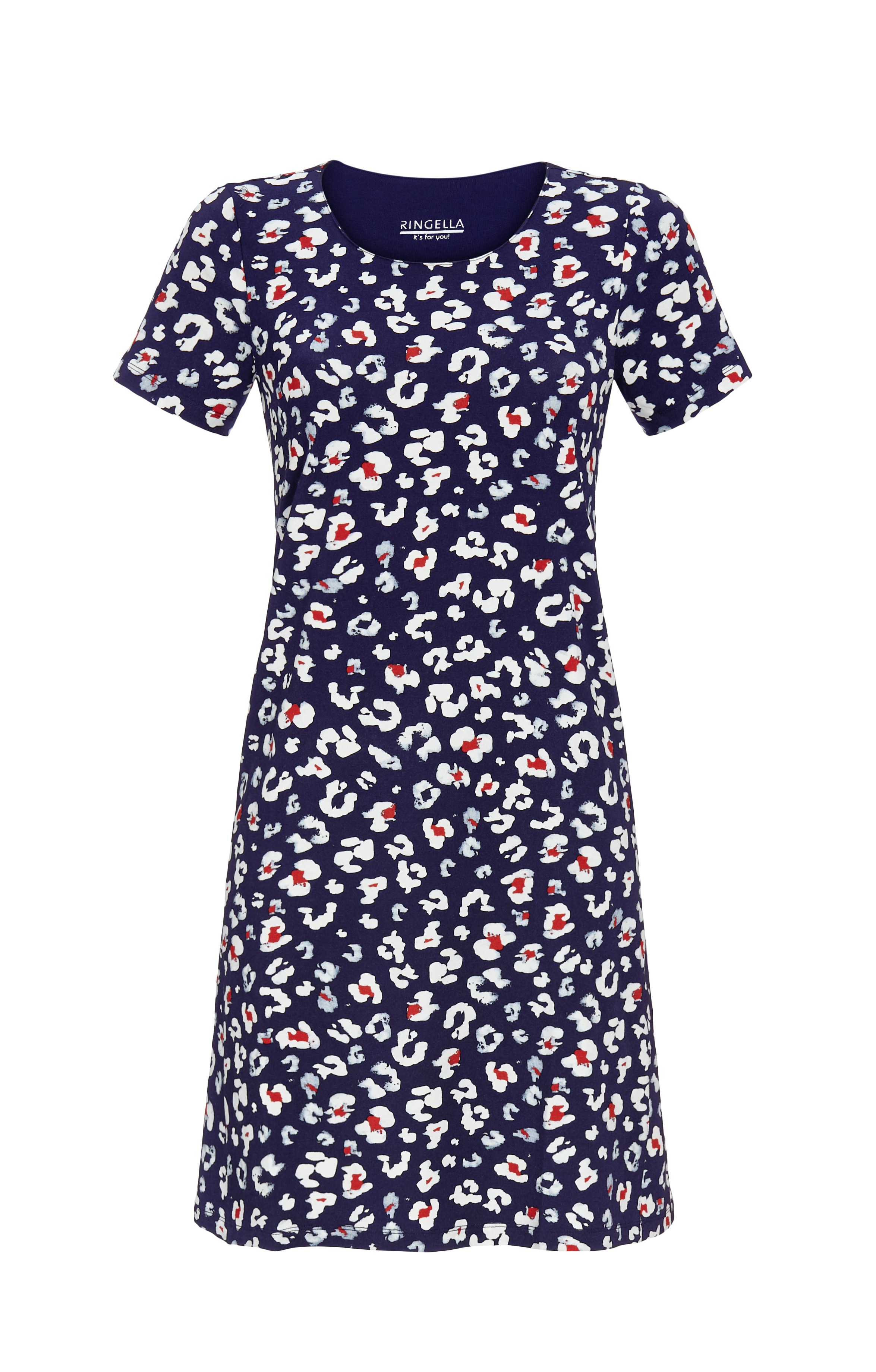 Kleid mit abstraktem Blütendessin
