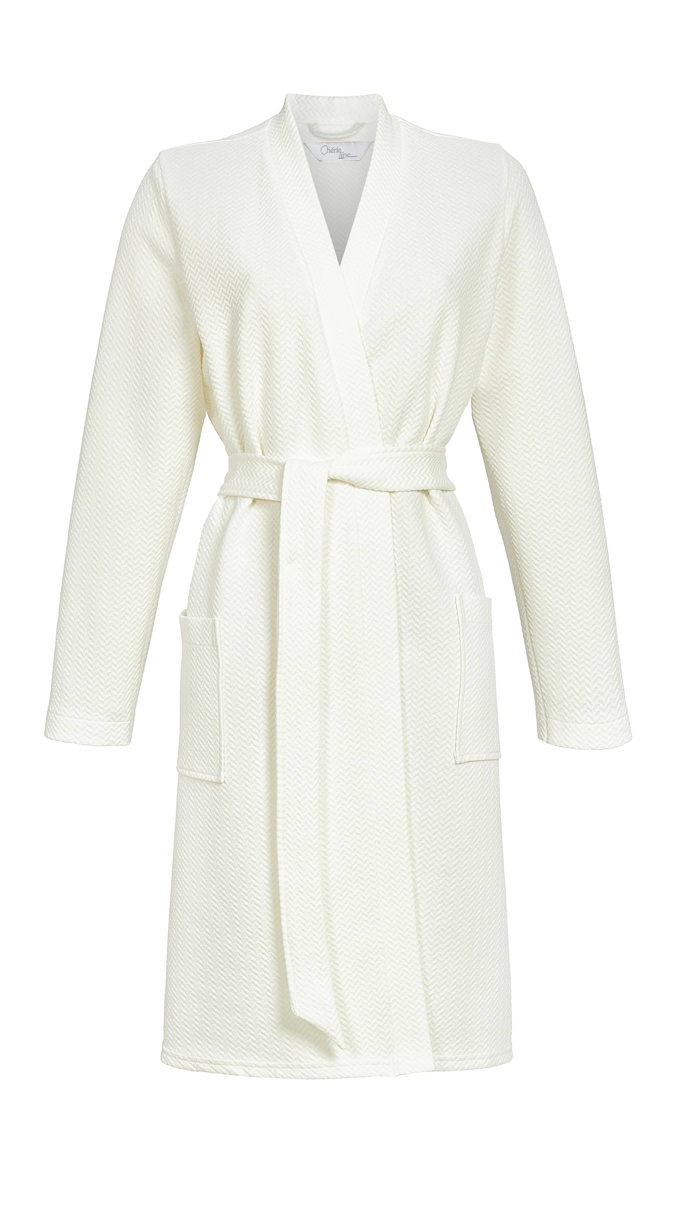 Morgenmantel aus Jacquard-Jersey