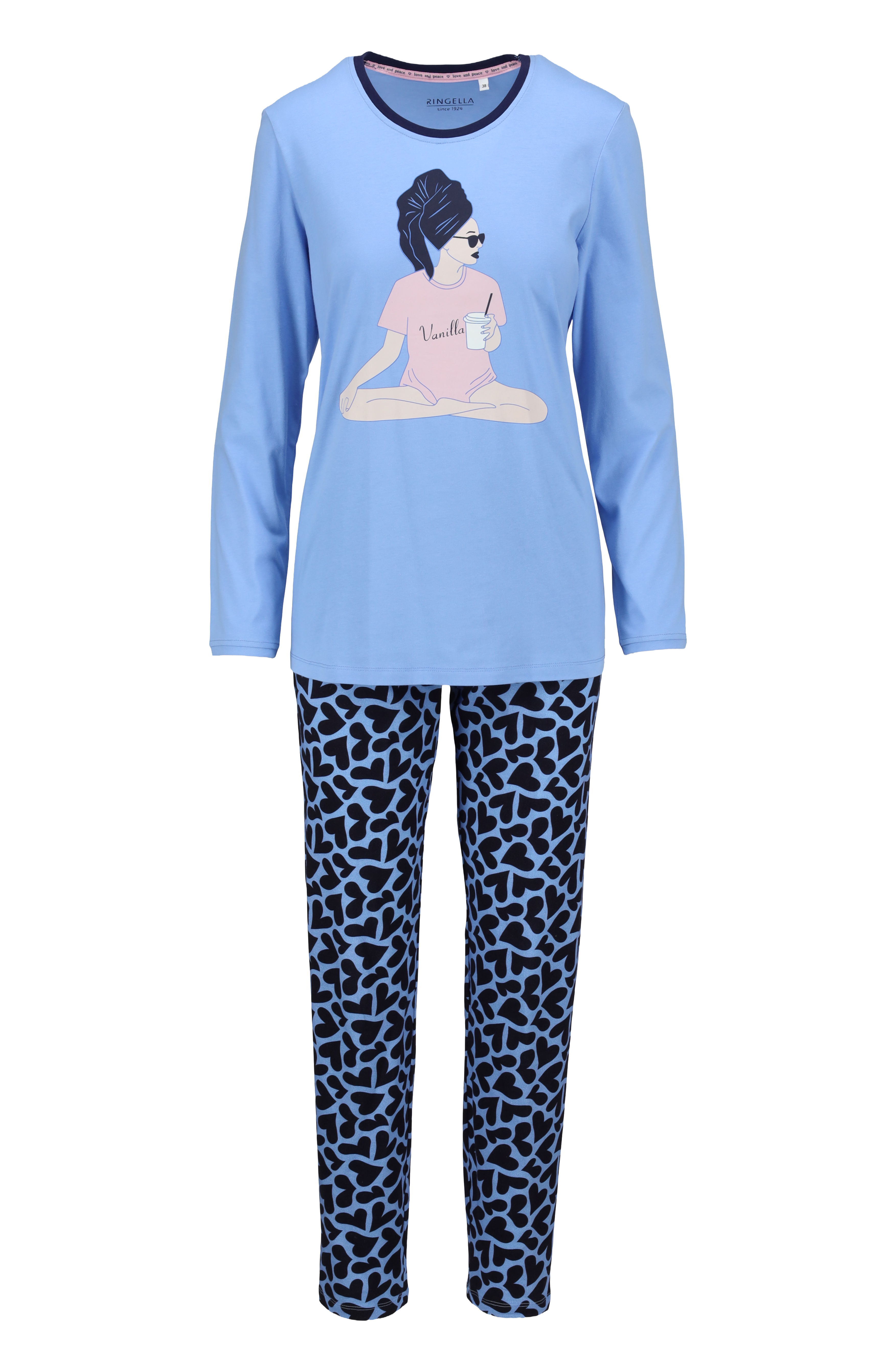 Pyjama mit Motivdruck