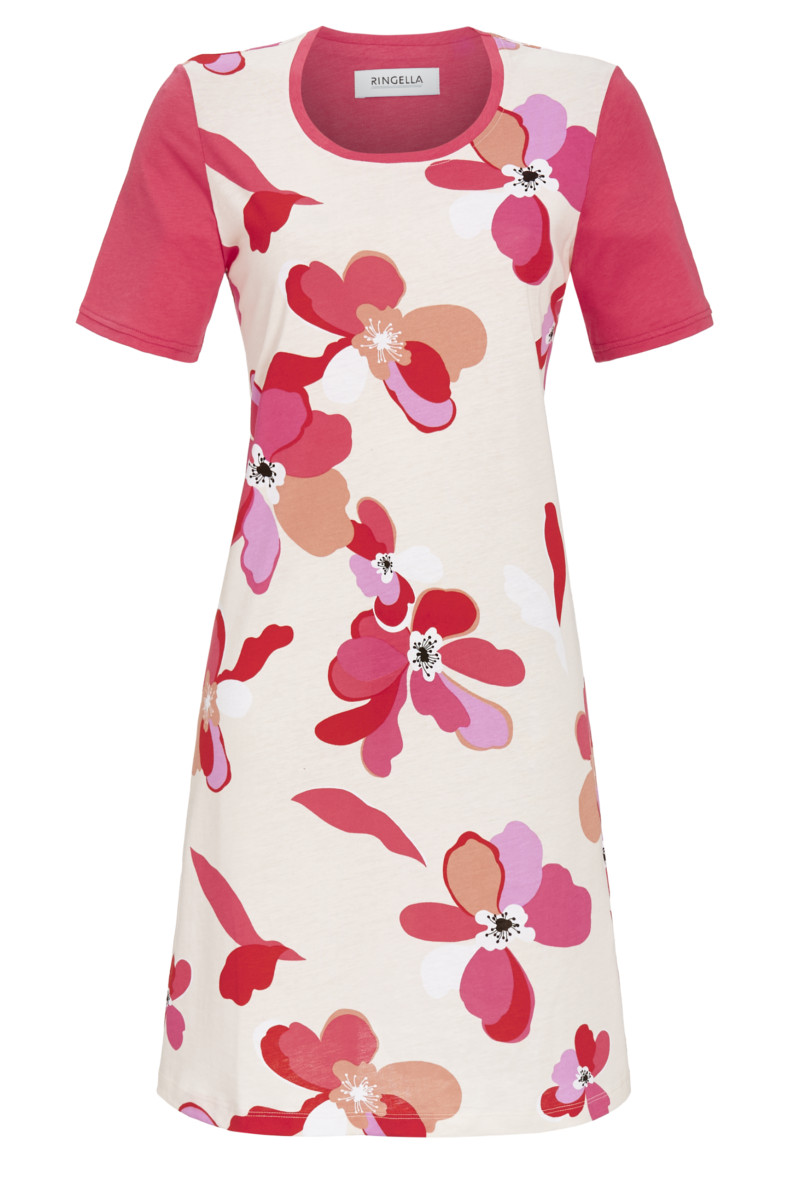 Nachthemd mit Blumendessin