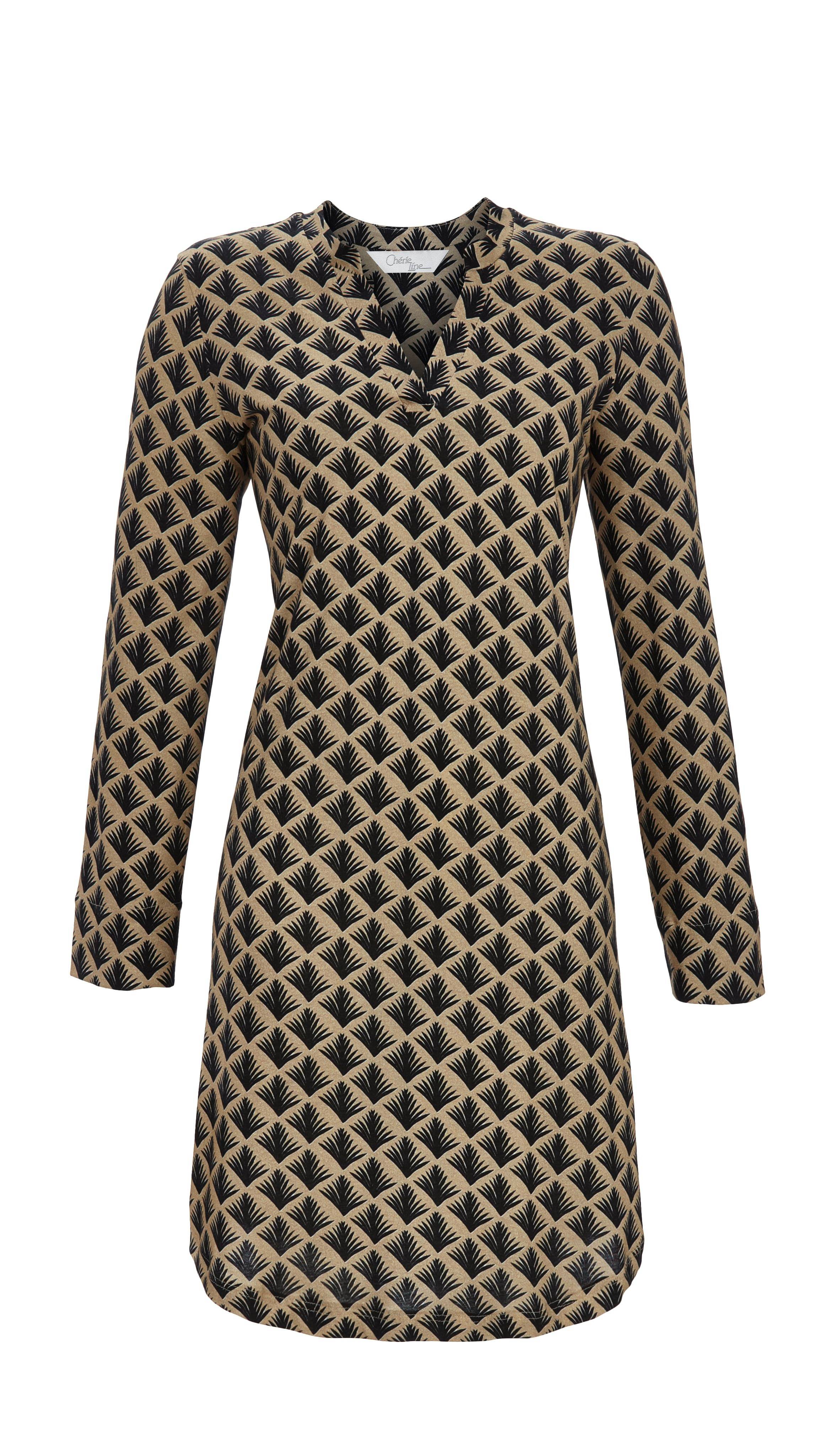 Nachthemd mit Abstraktdessin Nachthemd mit Abstraktdessin