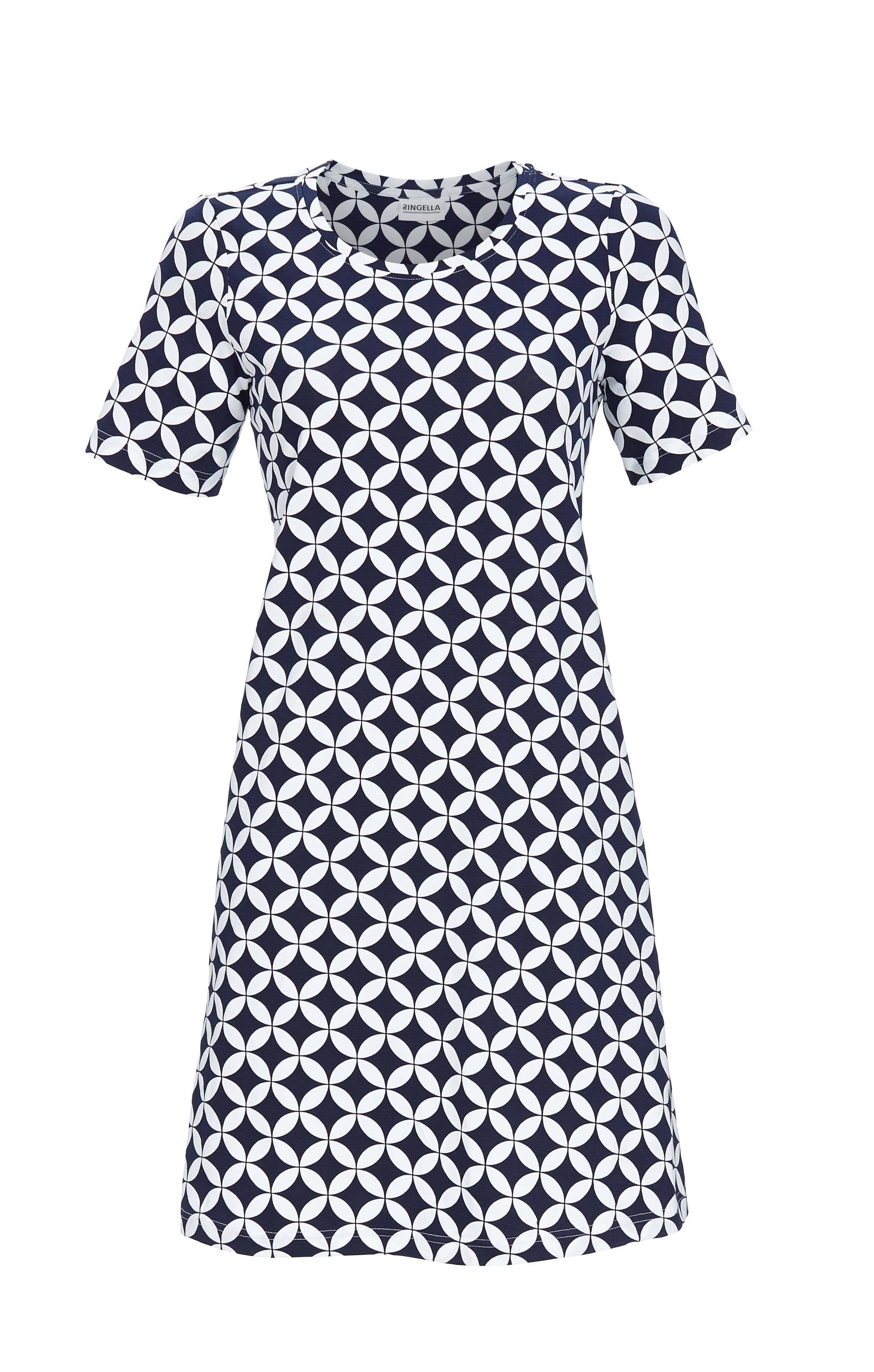 Freizeitkleid mit Abstraktdessin Freizeitkleid mit Abstraktdessin