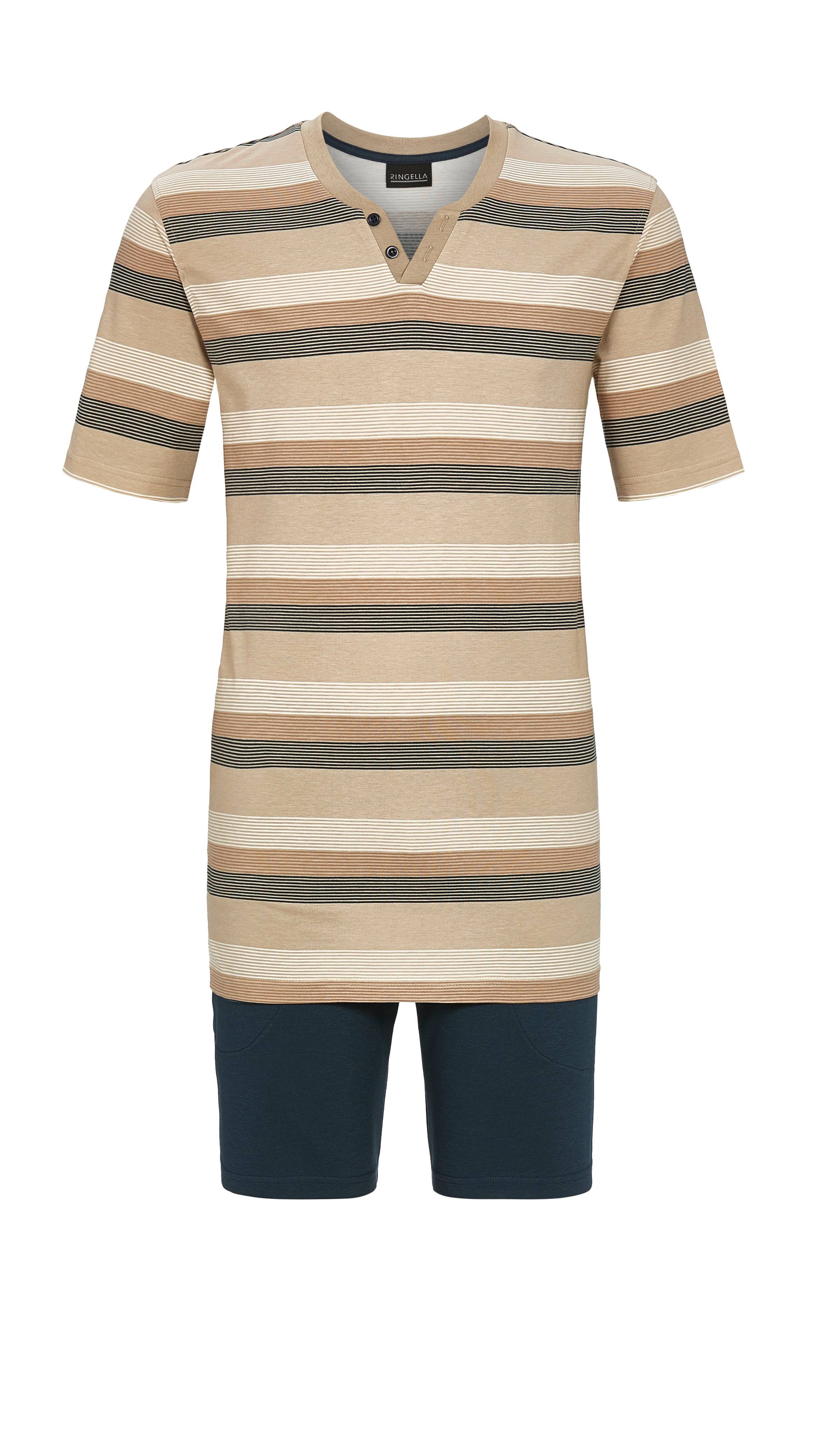 Shorty mit geringeltem Oberteil Shorty mit geringeltem Oberteil