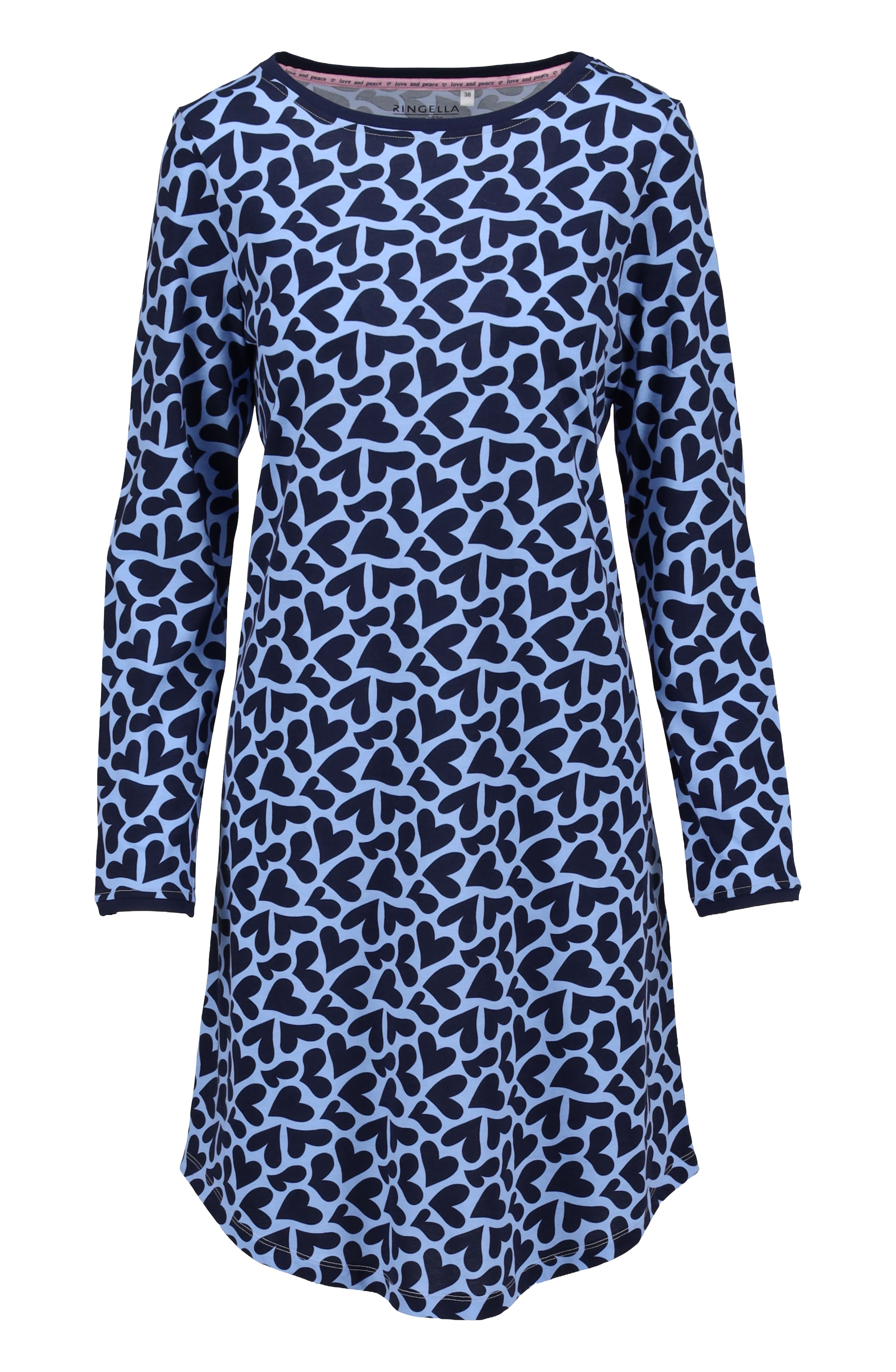 Sleepshirt mit Herz-Dessin