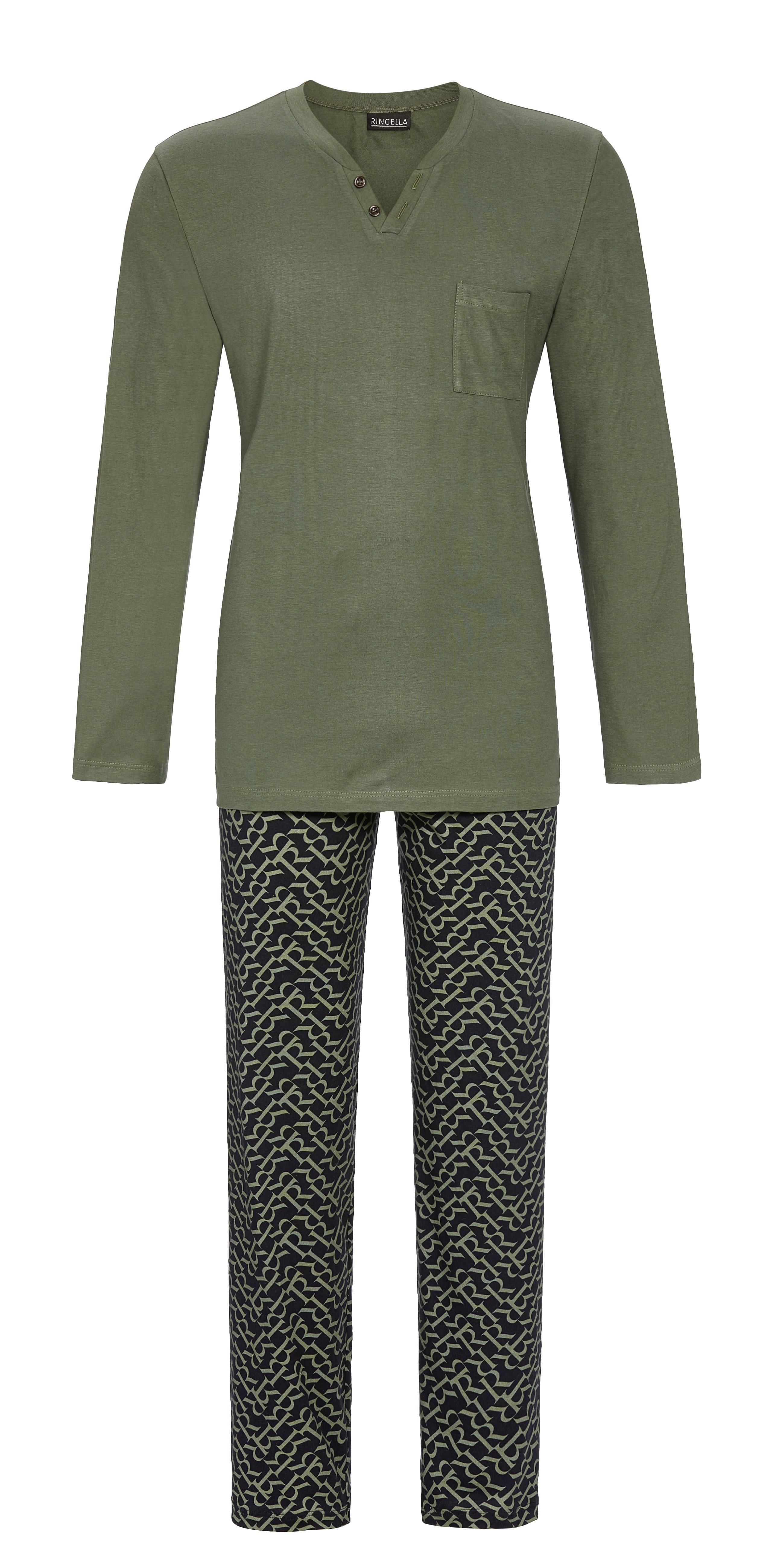 Ringella Pyjama mit V-Ausschnitt