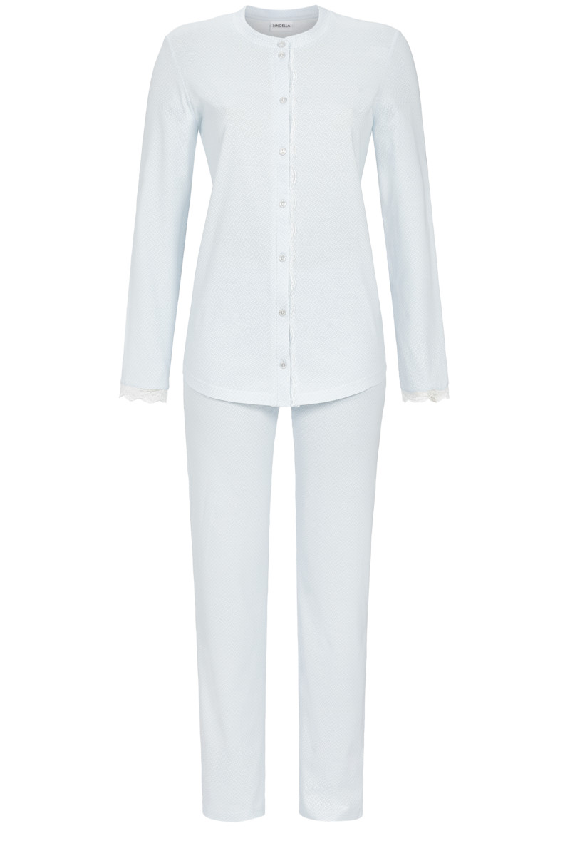 Pyjama mit durchgeknöpftem Oberteil Pyjama mit durchgeknöpftem Oberteil