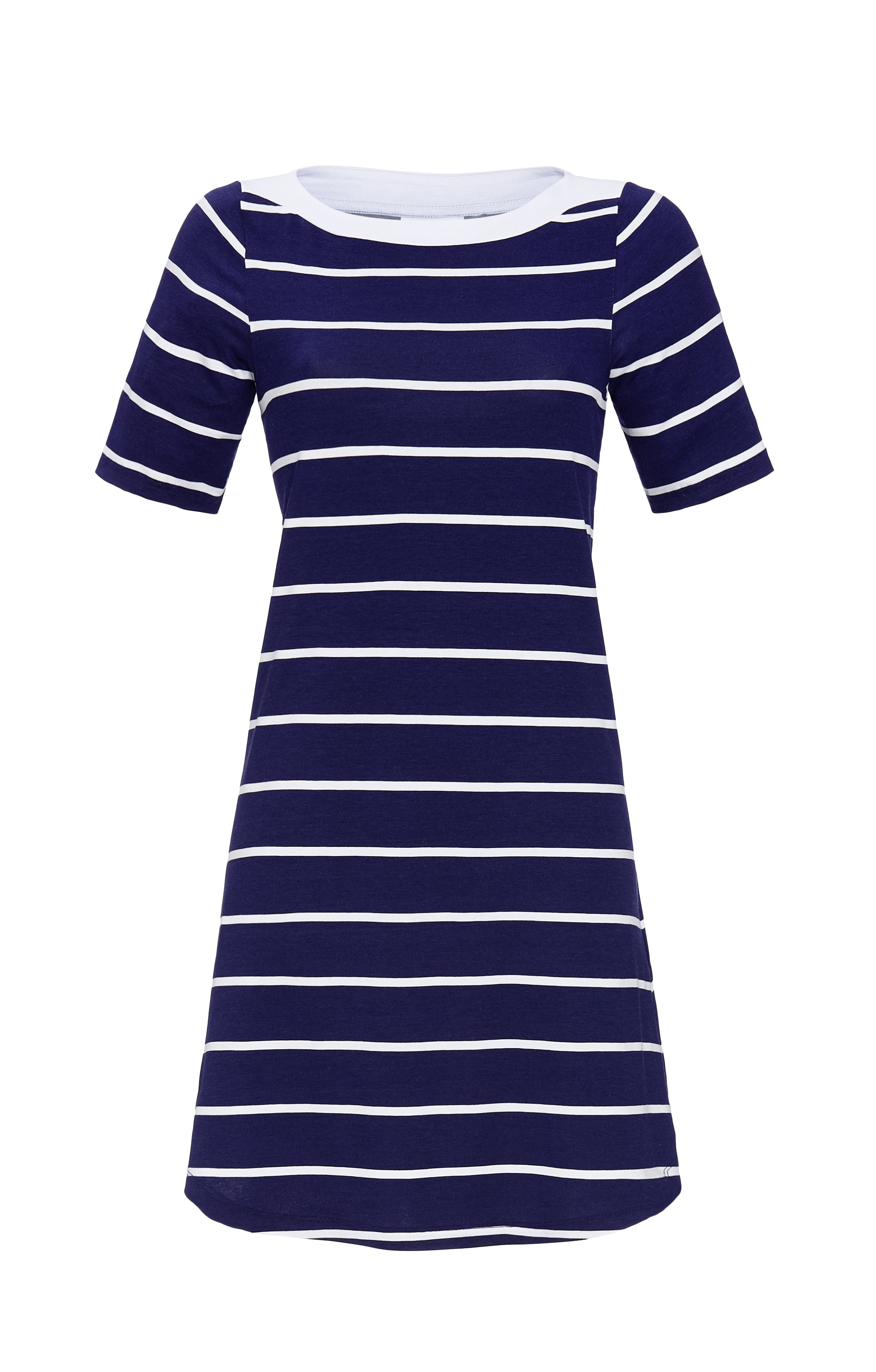 Kleid mit U-Boot-Ausschnitt