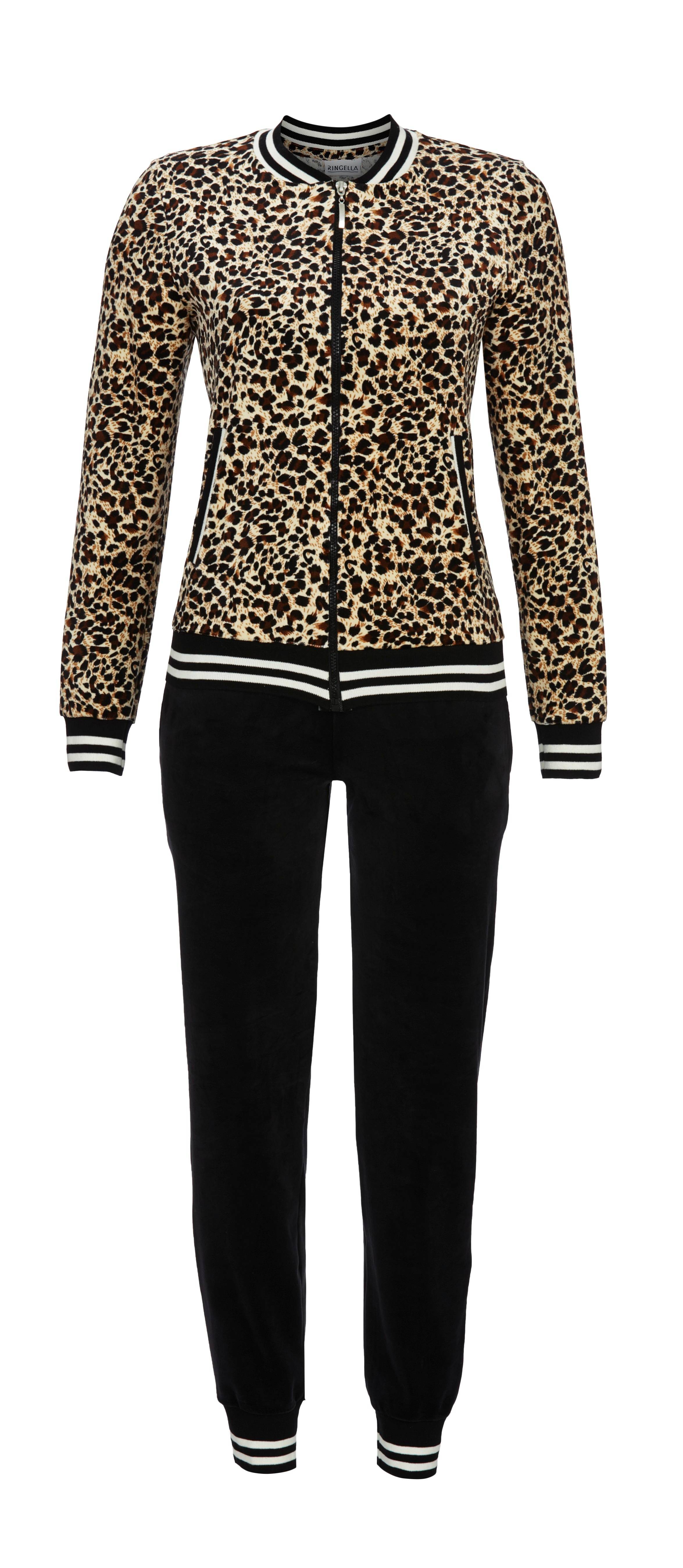 Hausanzug mit Strickbündchen Hausanzug mit Strickbündchen