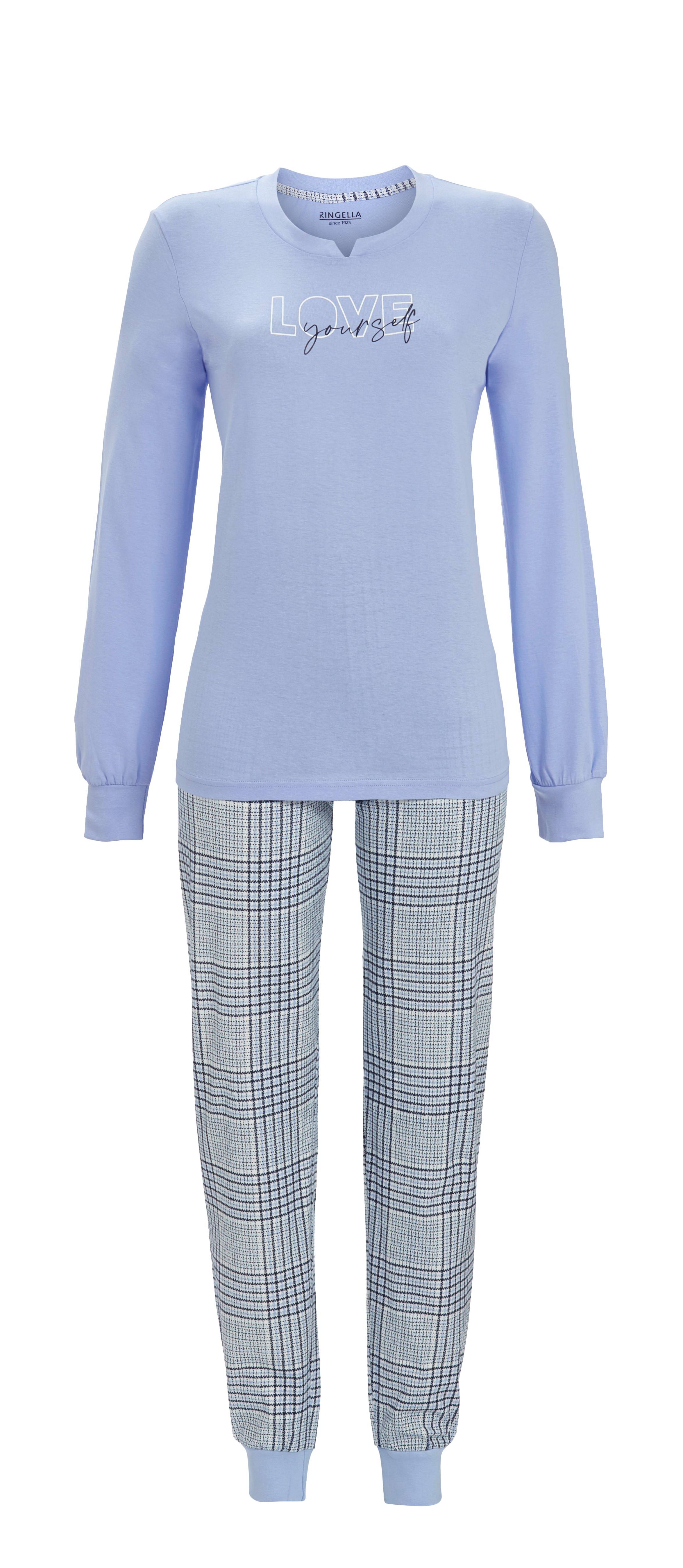 Pyjama mit Strickbündchen Pyjama mit Strickbündchen