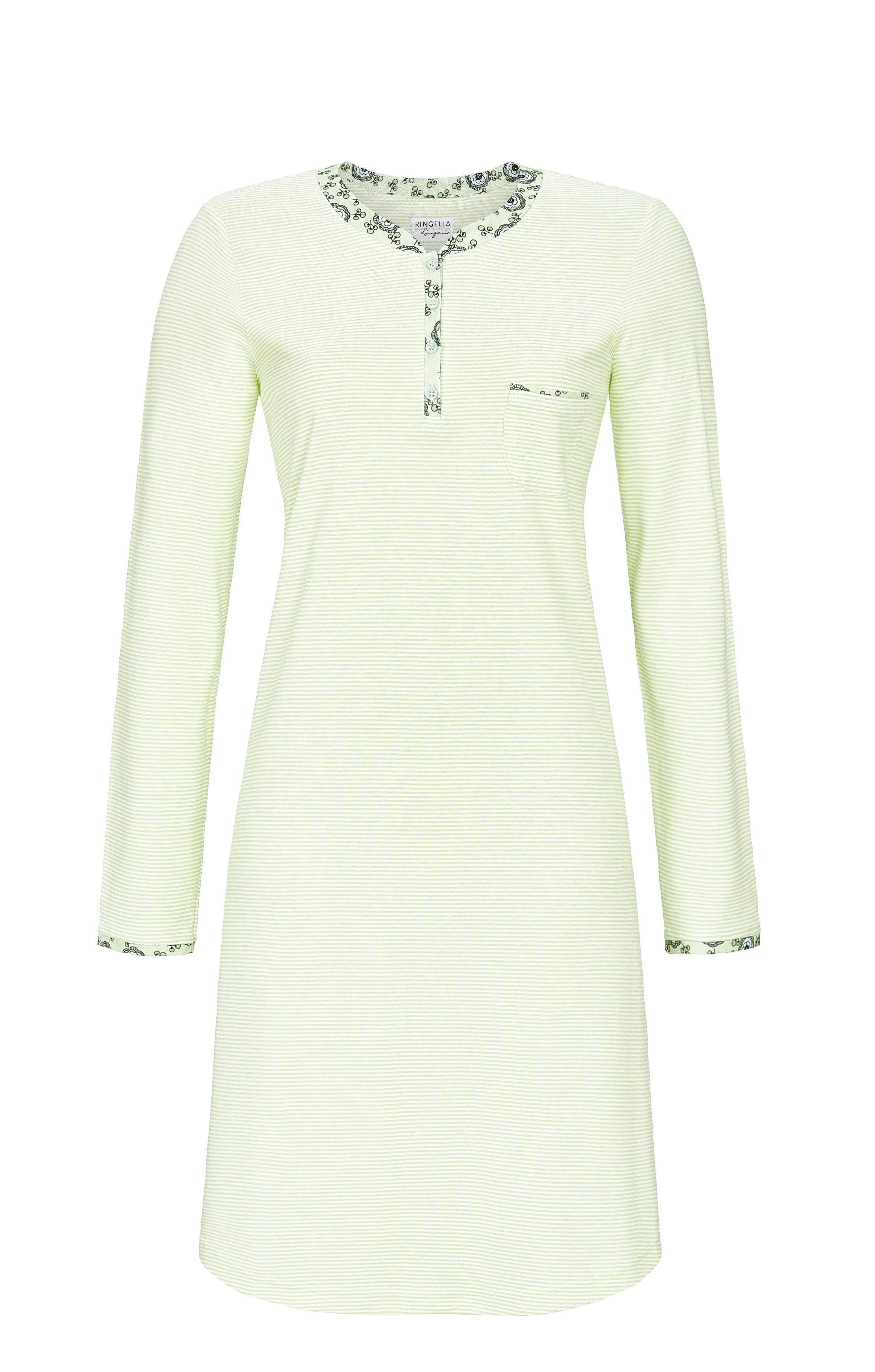 Ringella Nachthemd mit kurzer Knopfleiste