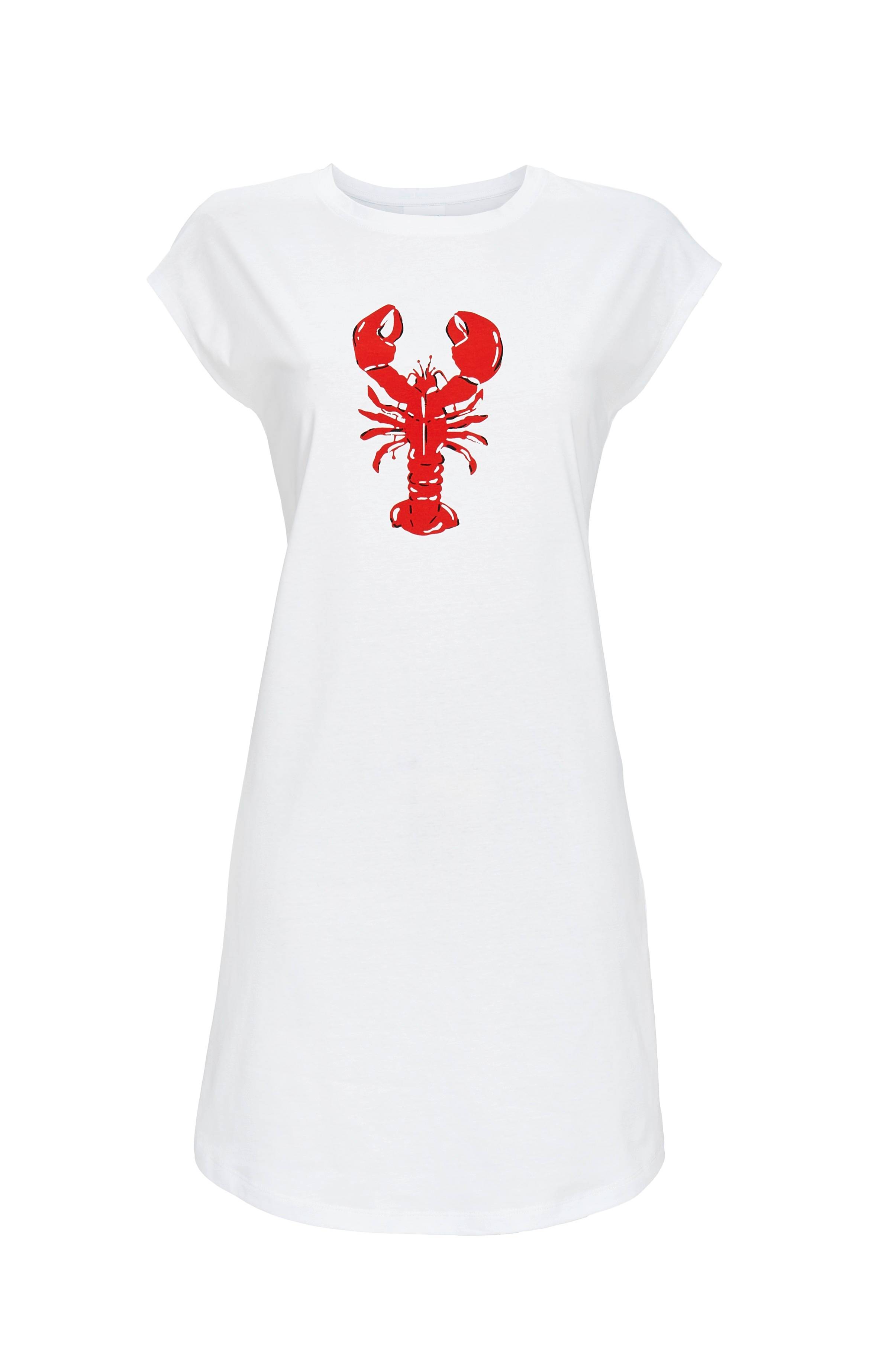 Sleepshirt mit Motivdruck Lobster
