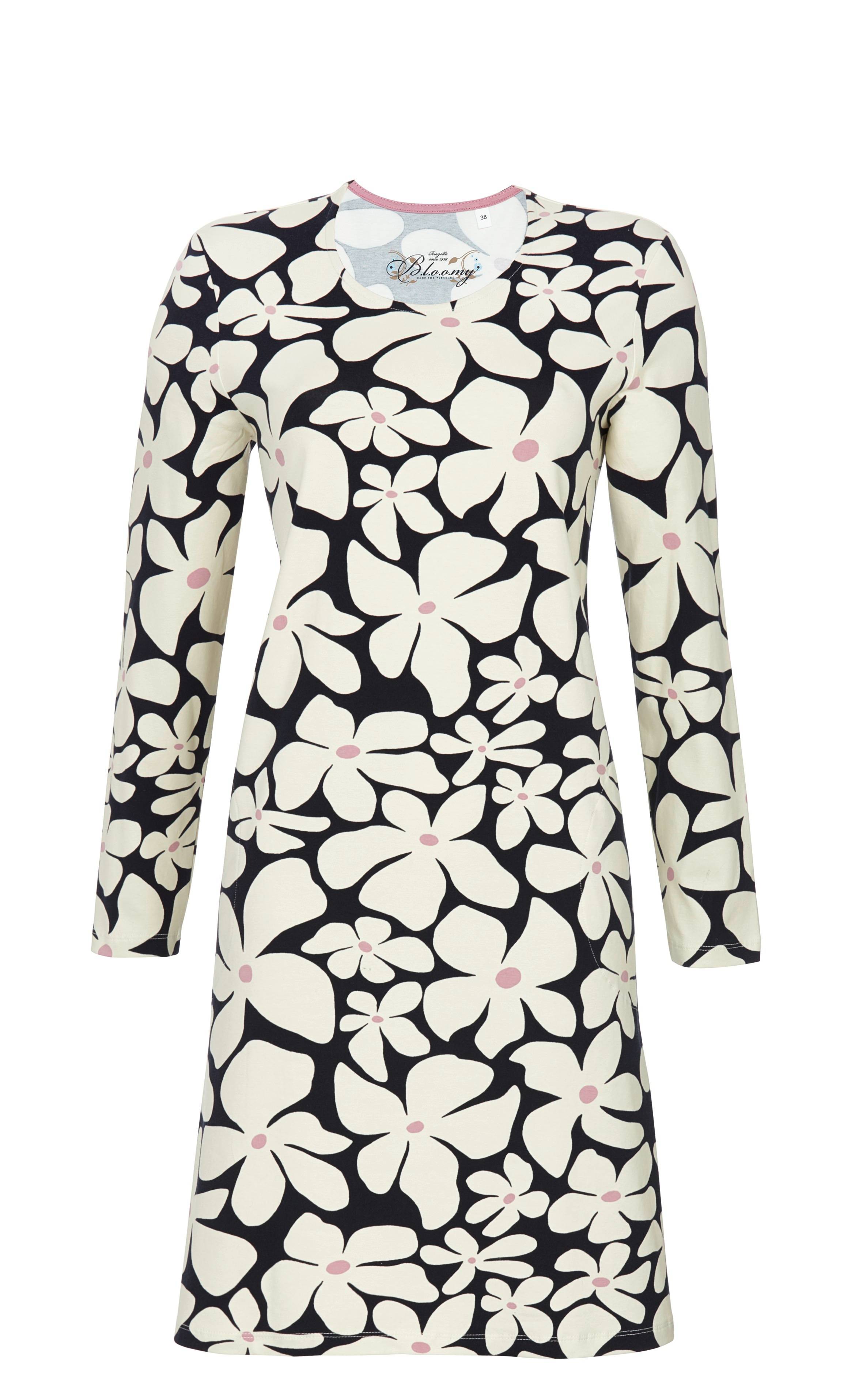 Sleepshirt mit abstrahiertem Blumenprint Sleepshirt mit abstrahiertem Blumenprint