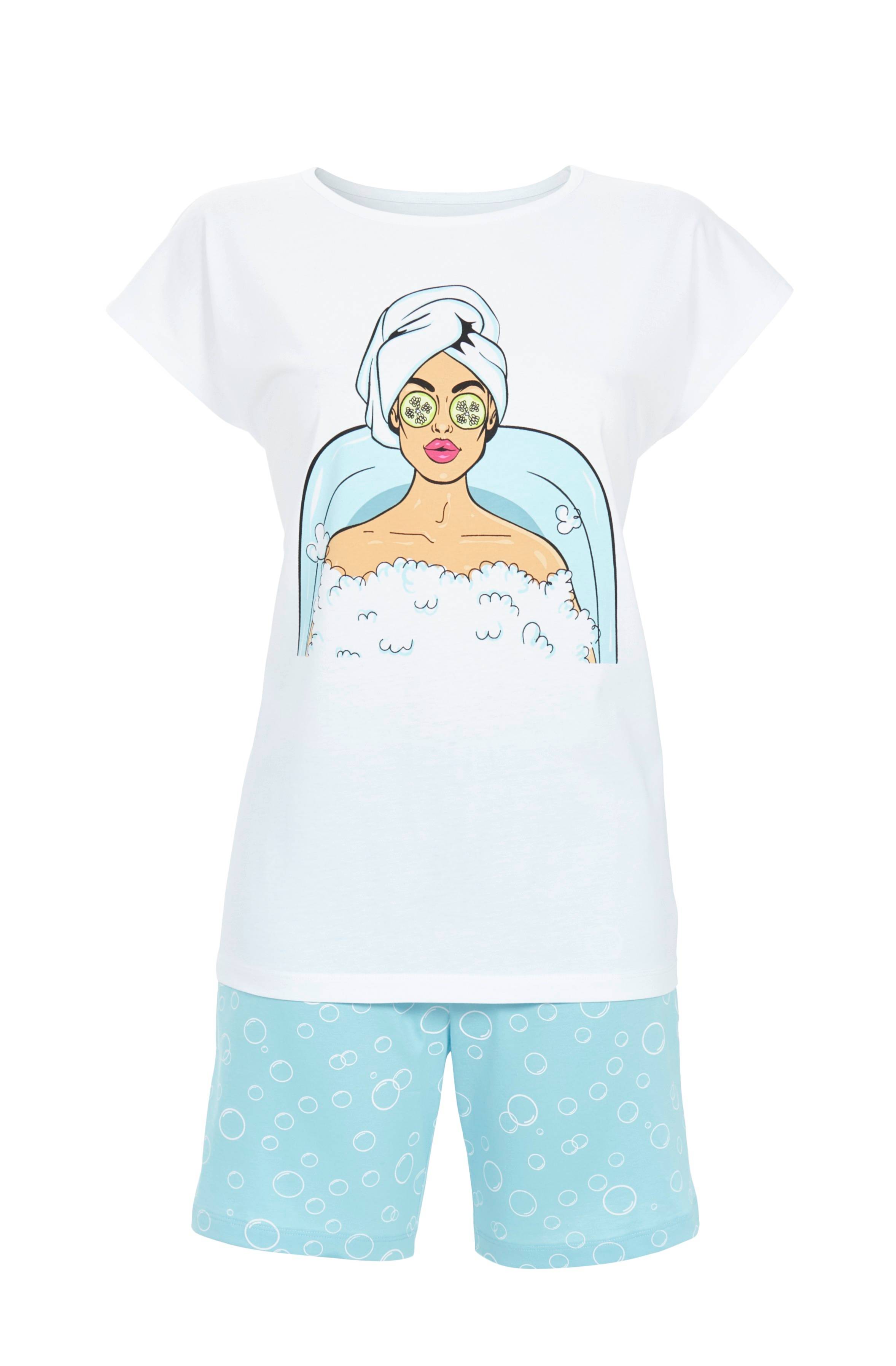 Shorty mit Motivdruck