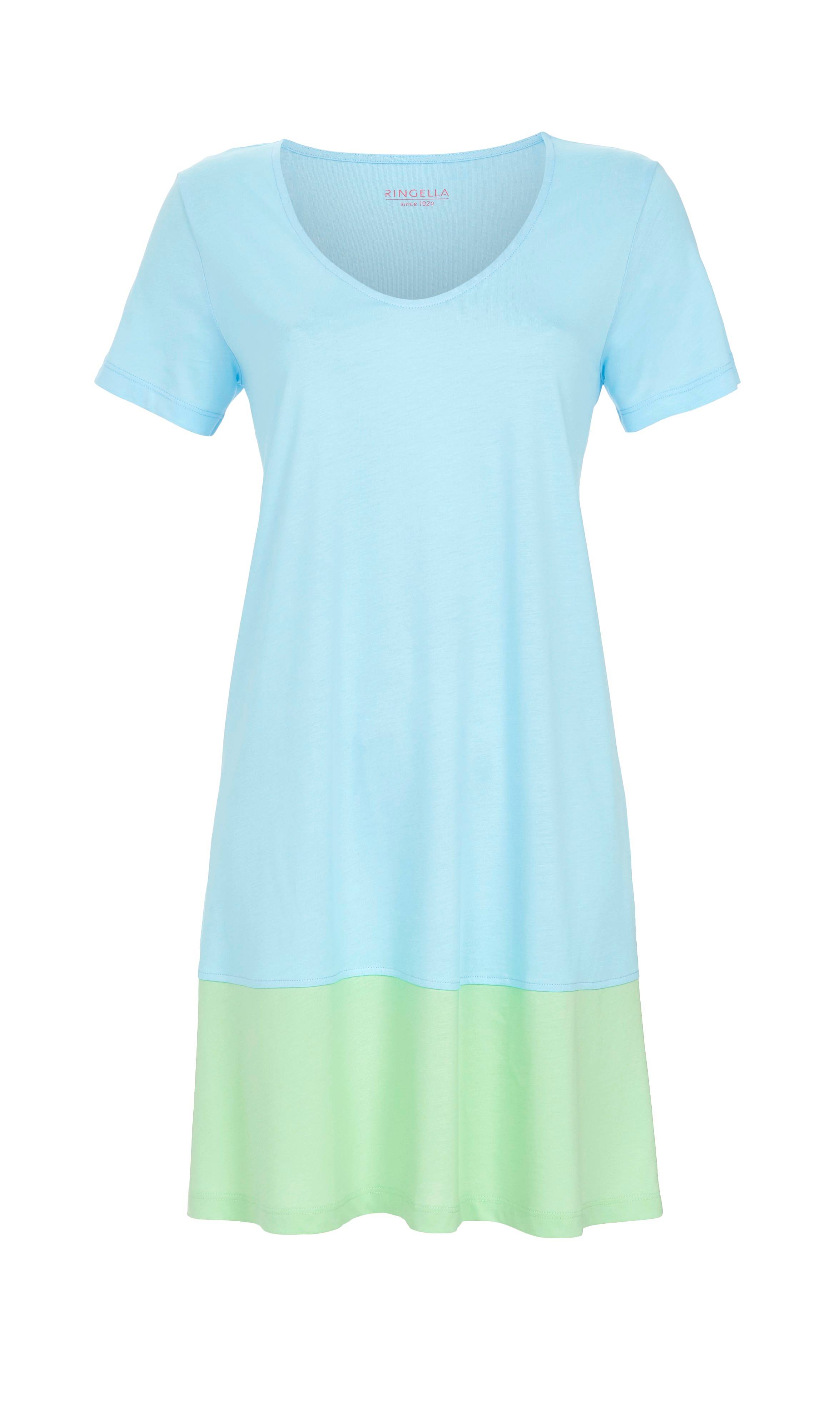 Bigshirt mit breiter Blende in Kontrastfarbe