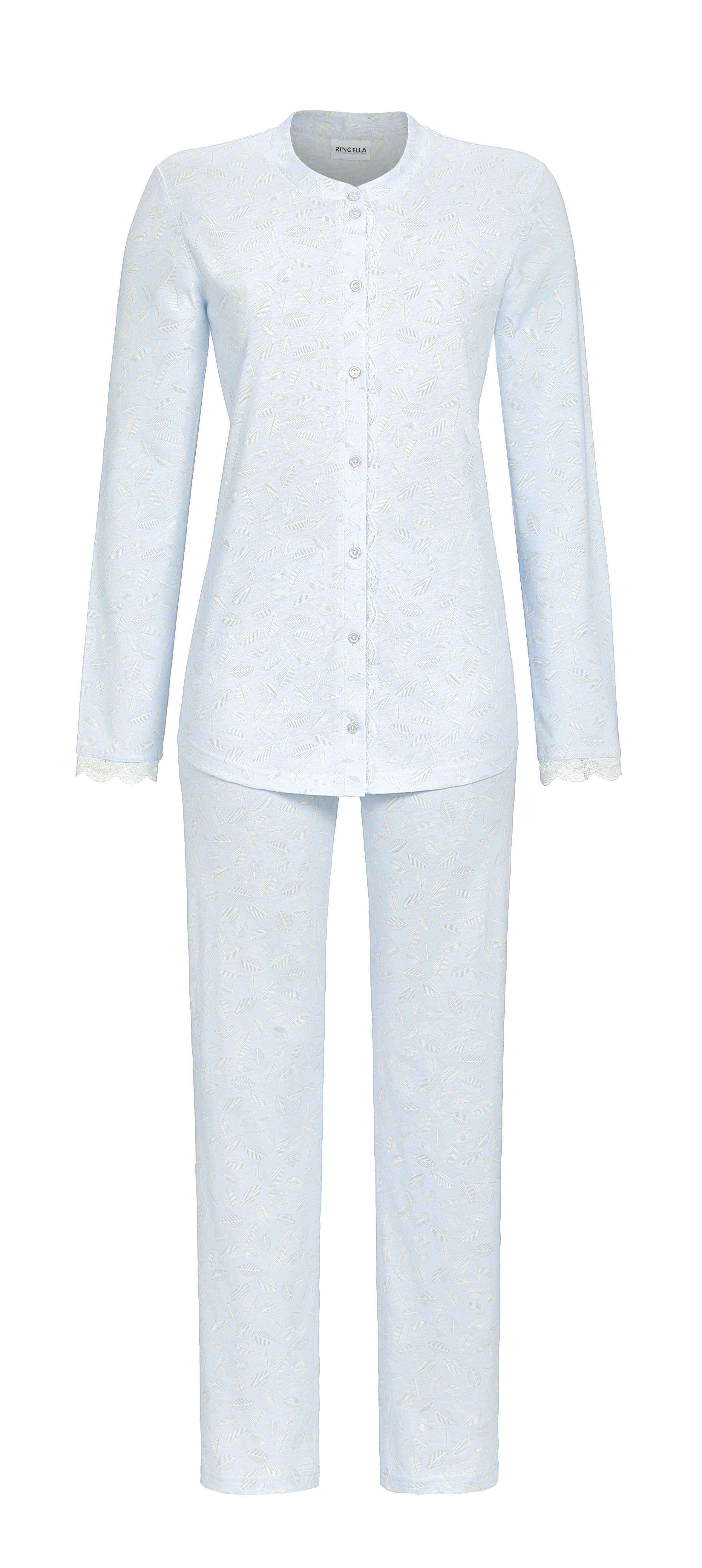 Pyjama mit durchgeknöpftem Oberteil