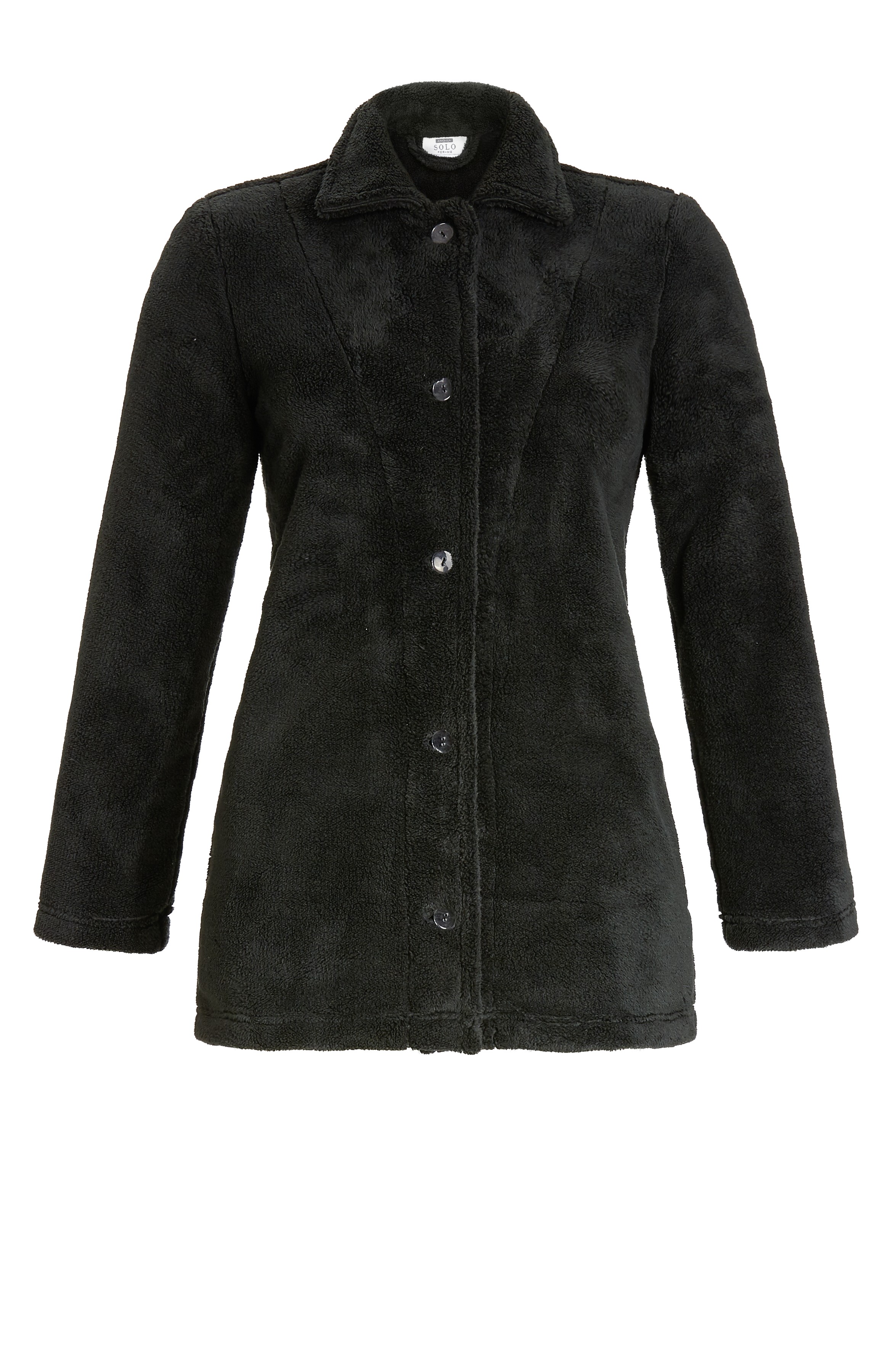 Jacke mit durchgehender Knopfleiste