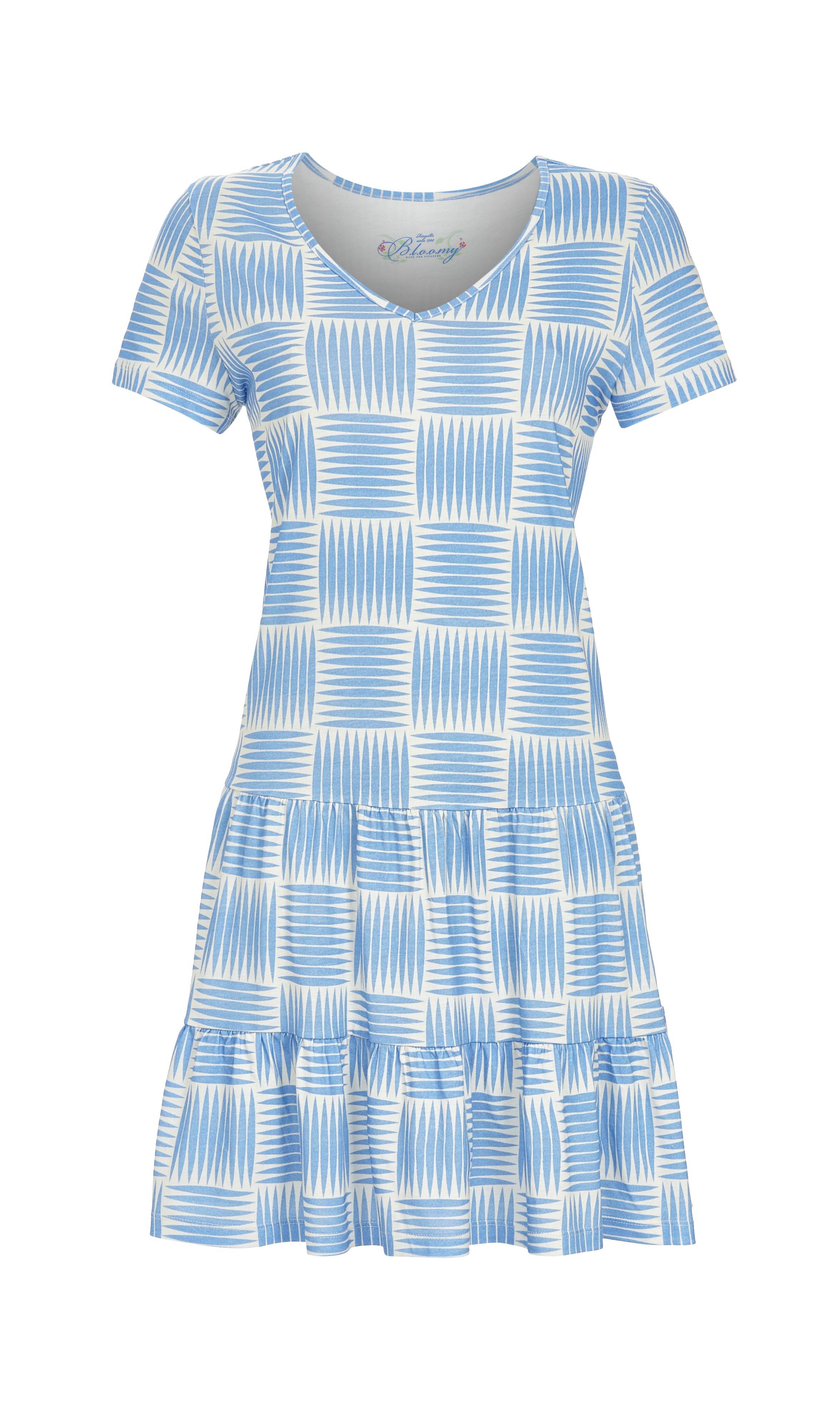 Gemustertes Kleid im Stufenlook