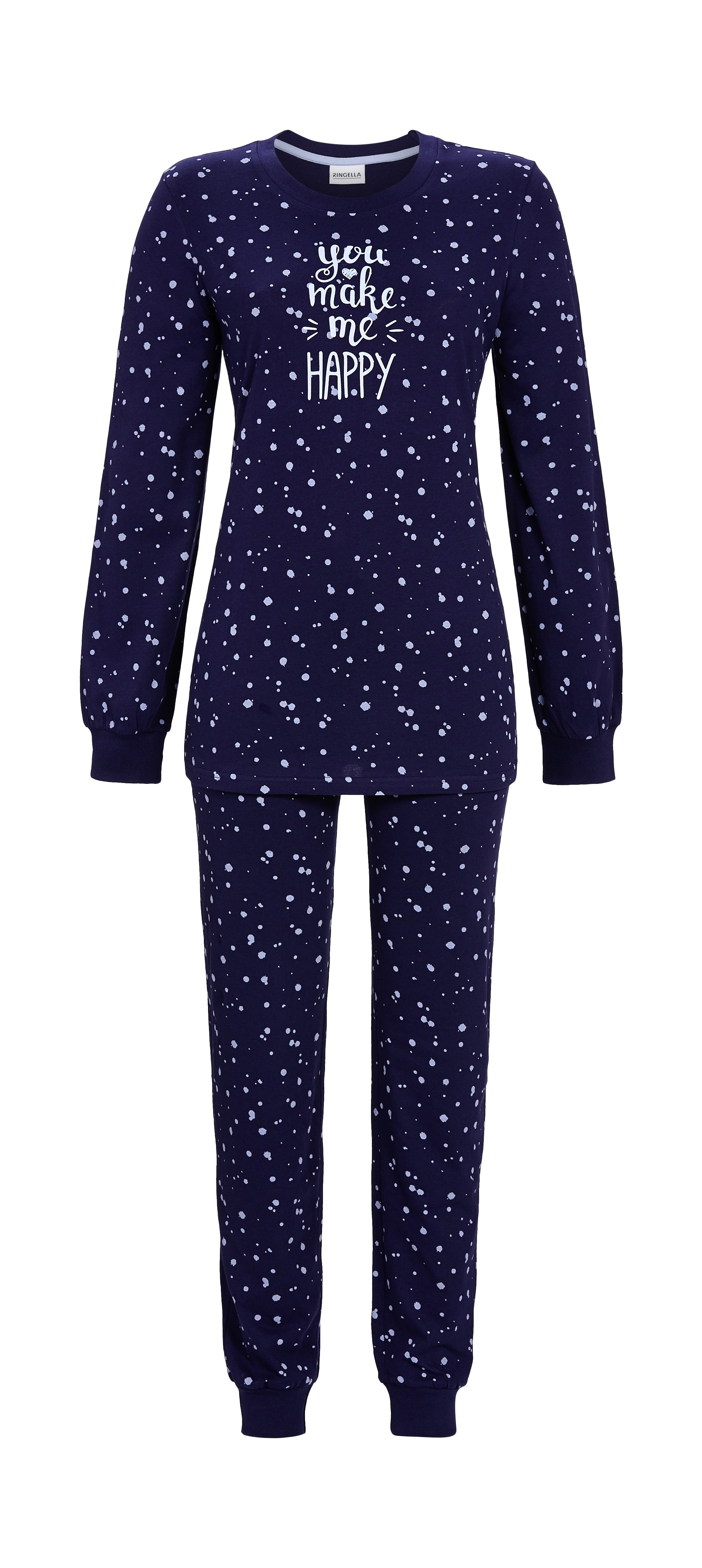 Pyjama mit Strickbündchen Pyjama mit Strickbündchen