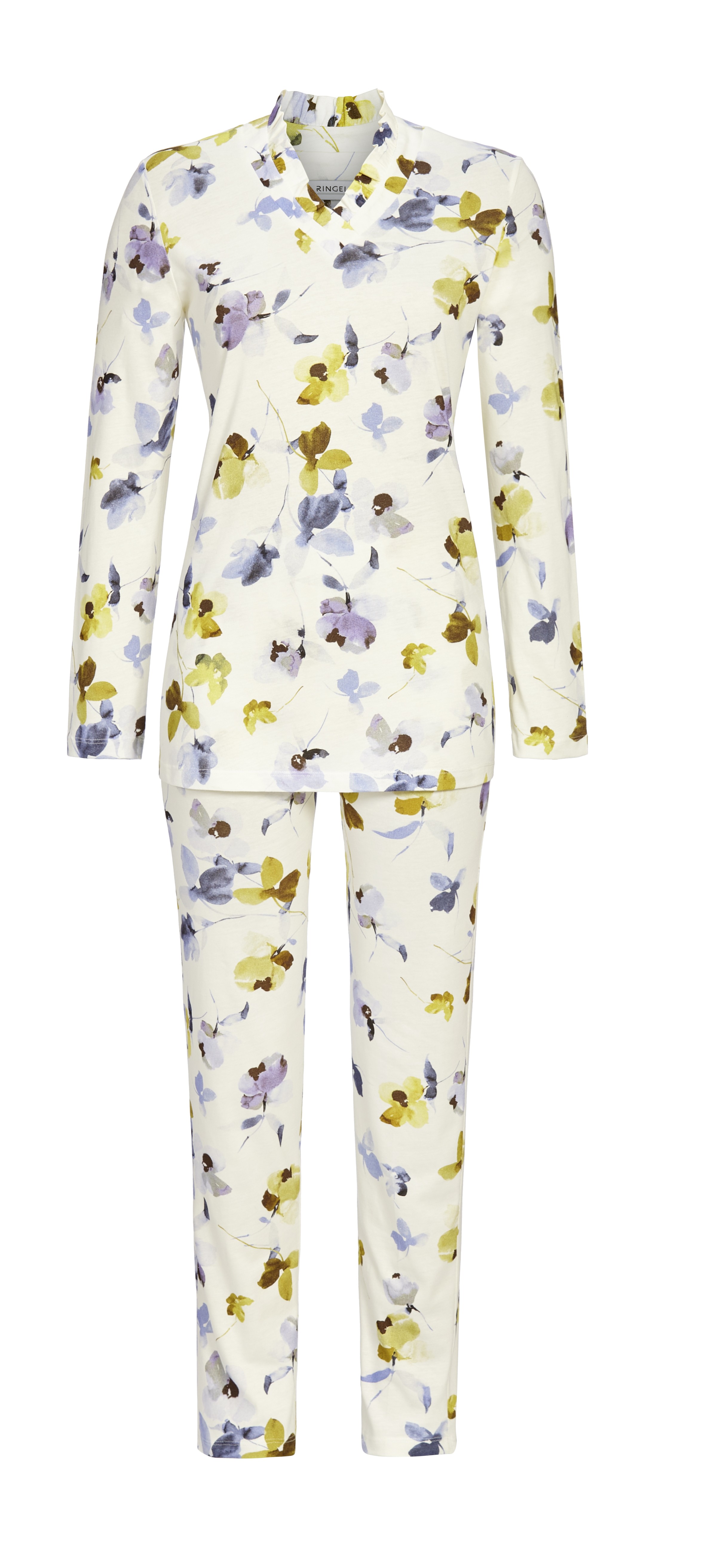 Pyjama mit V-Ausschnitt