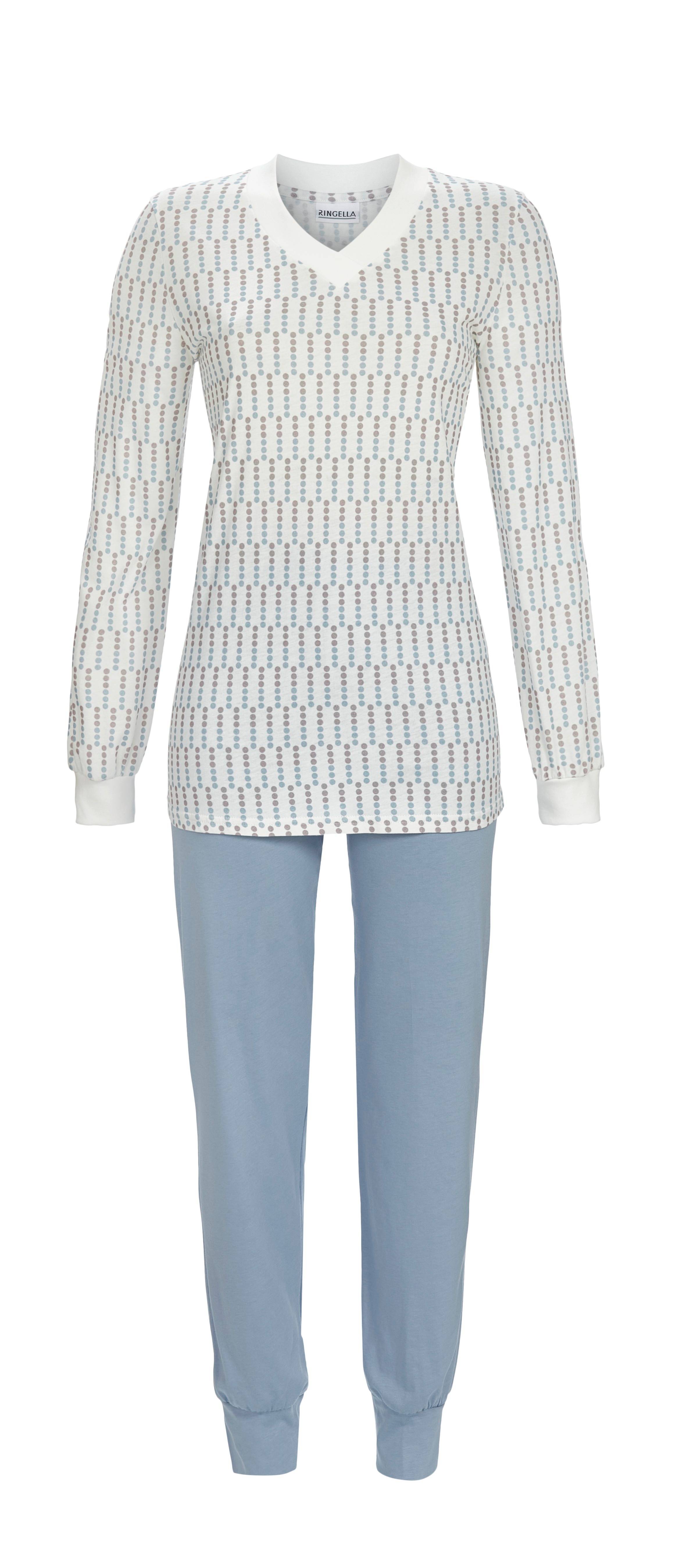 Pyjama mit Strickbündchen Pyjama mit Strickbündchen