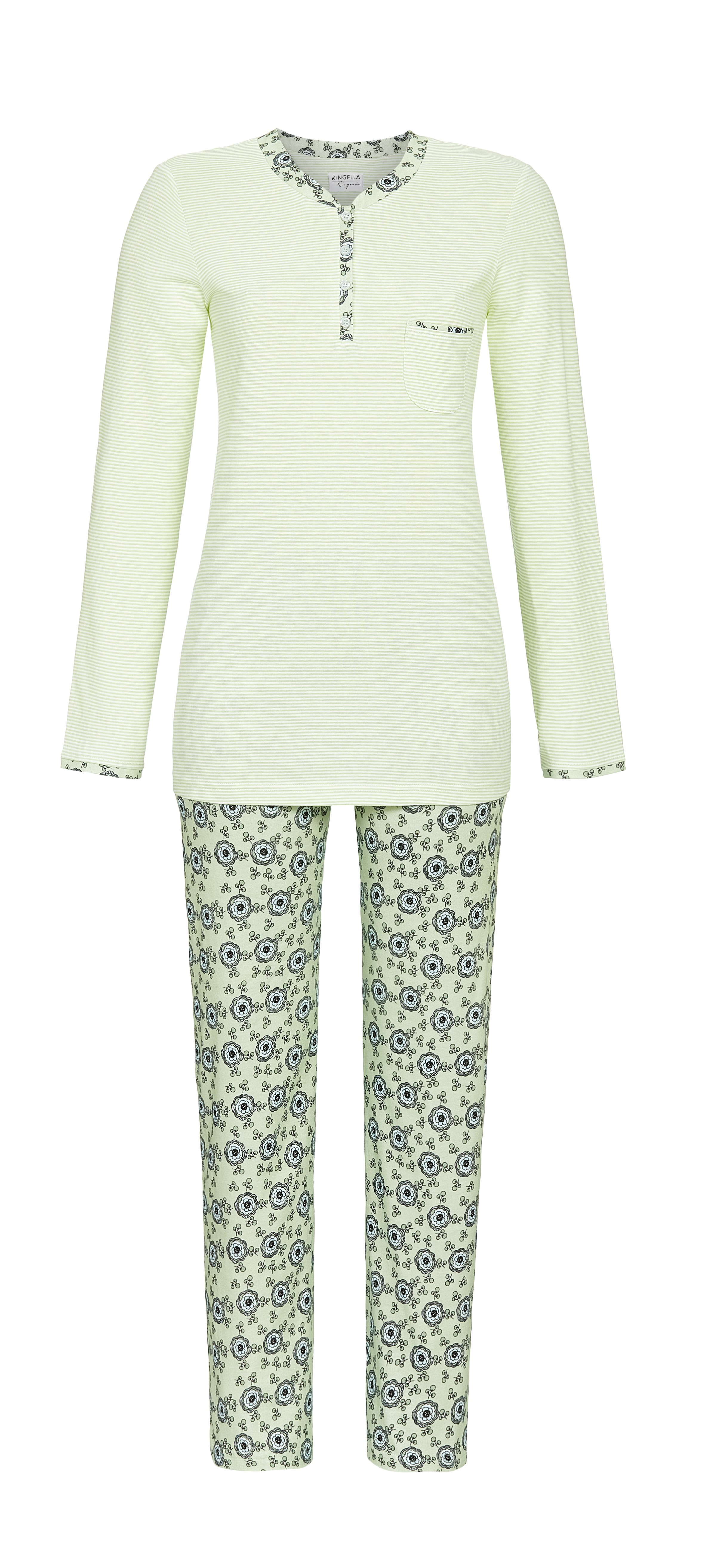 Pyjama mit Knopfleiste Pyjama mit Knopfleiste