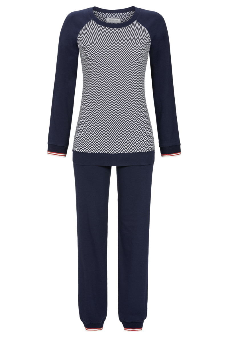 Pyjama mit Strickbündchen Pyjama mit Strickbündchen