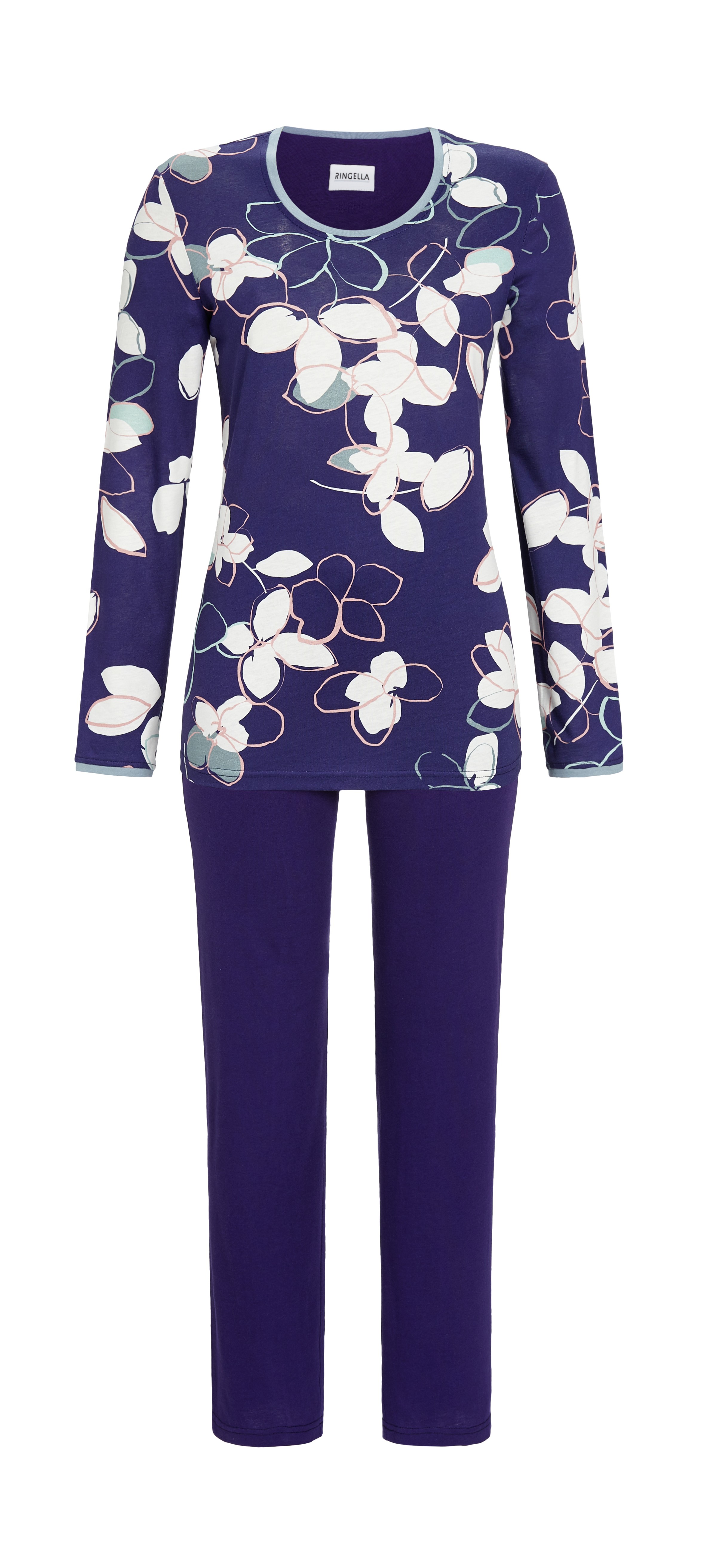 Pyjama mit modernem Blütenprint