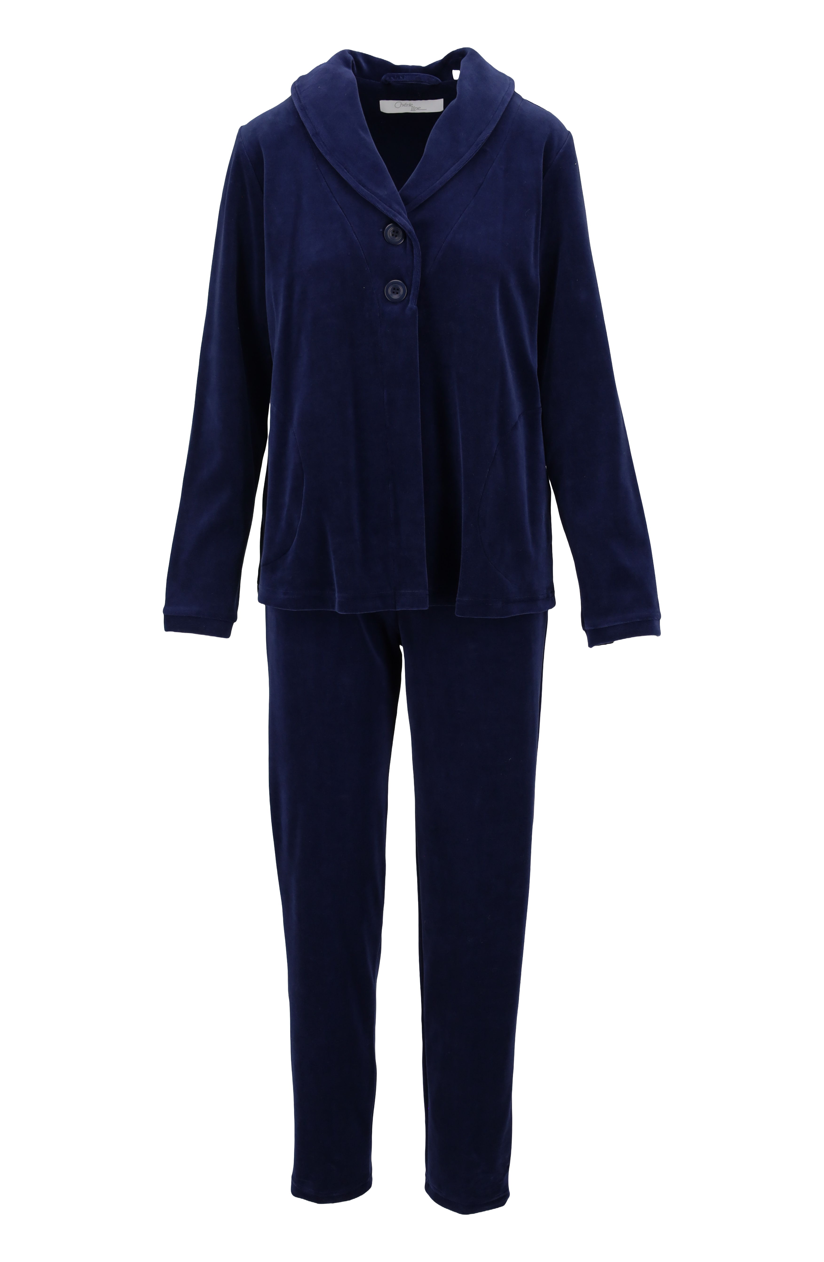 Lounge-Anzug mit Knöpfen
