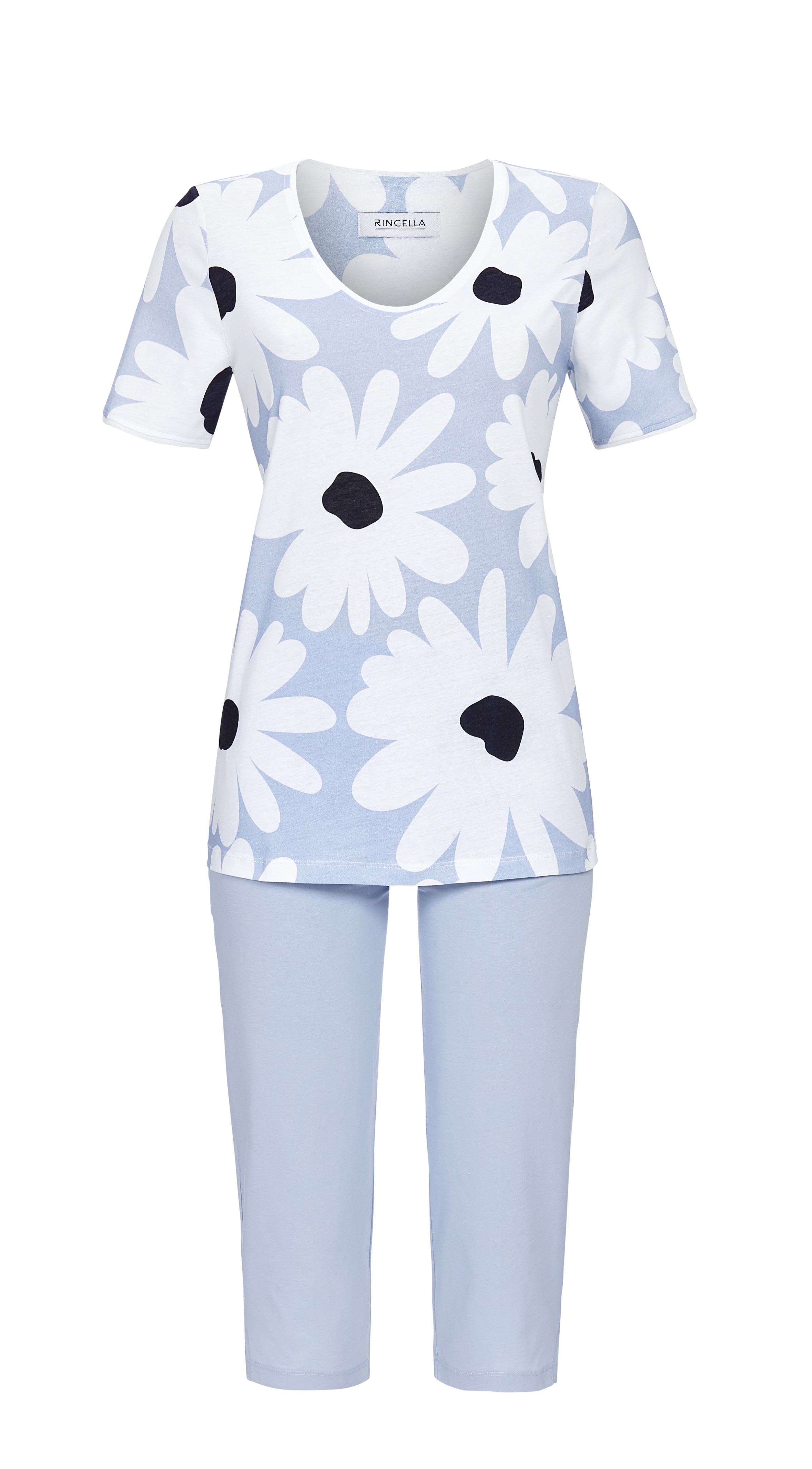 Ringella Pyjama mit Caprihose