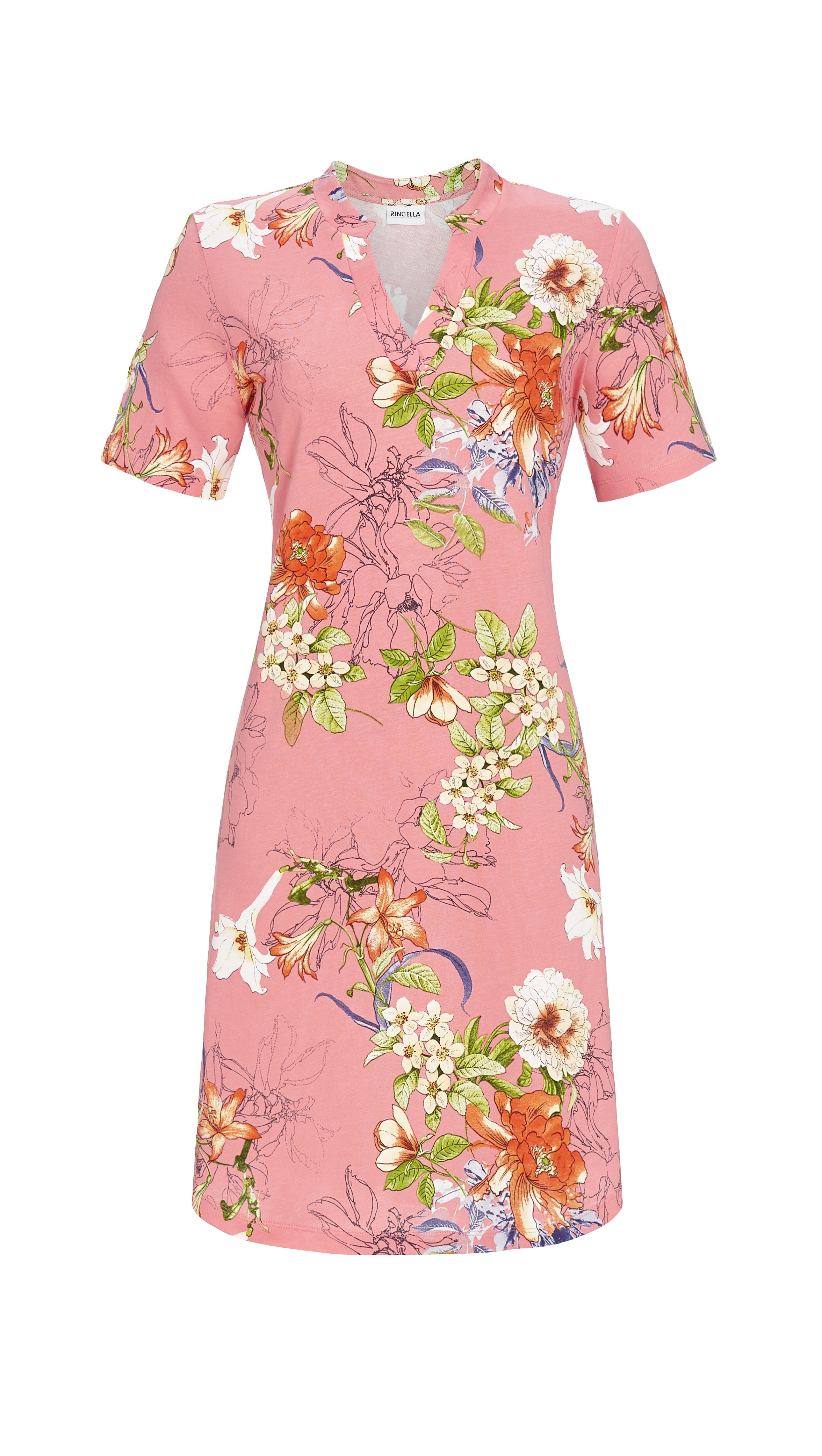 Sleepshirt mit Blumen-Print