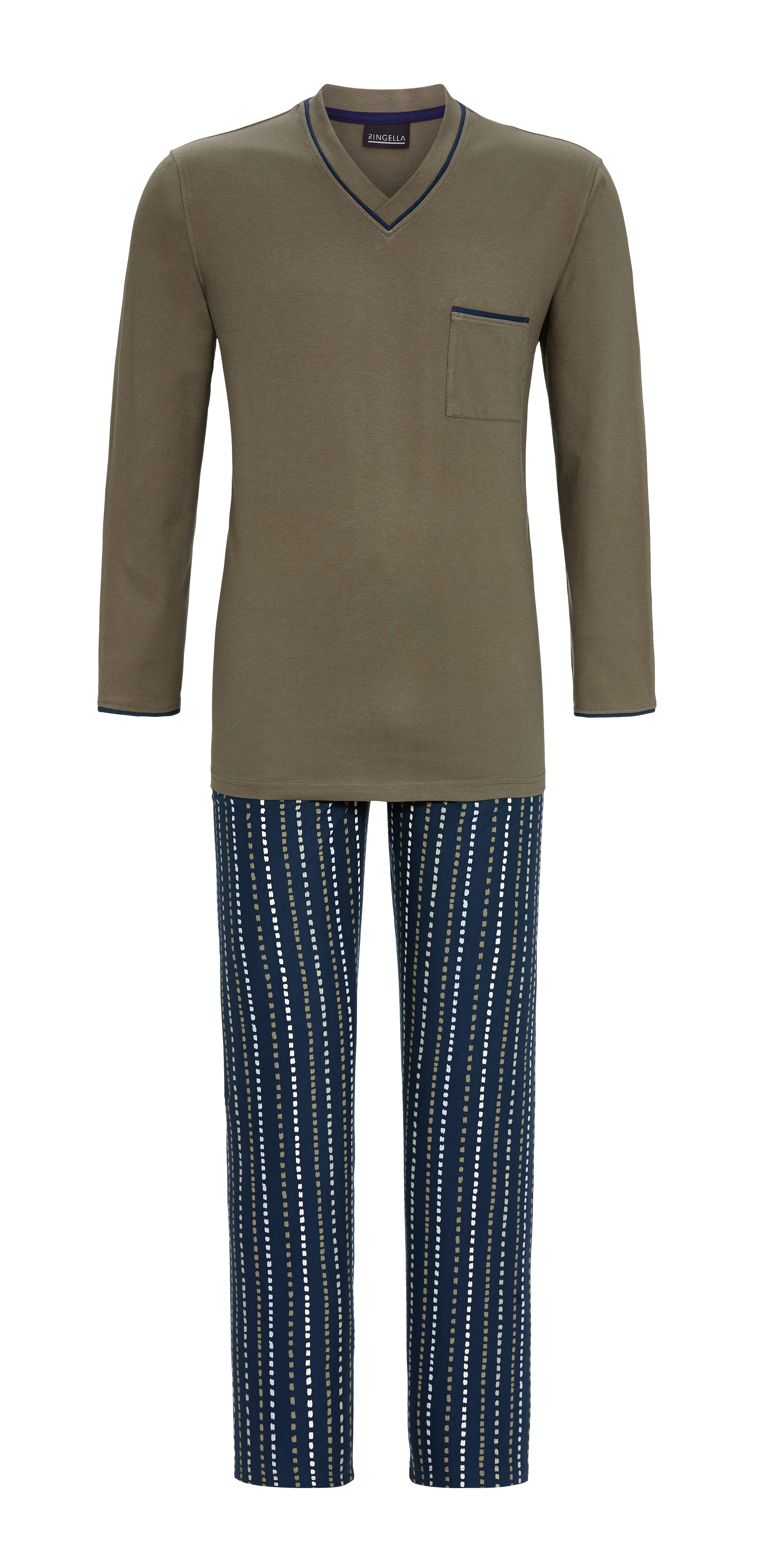 Ringella Pyjama mit V-Ausschnitt