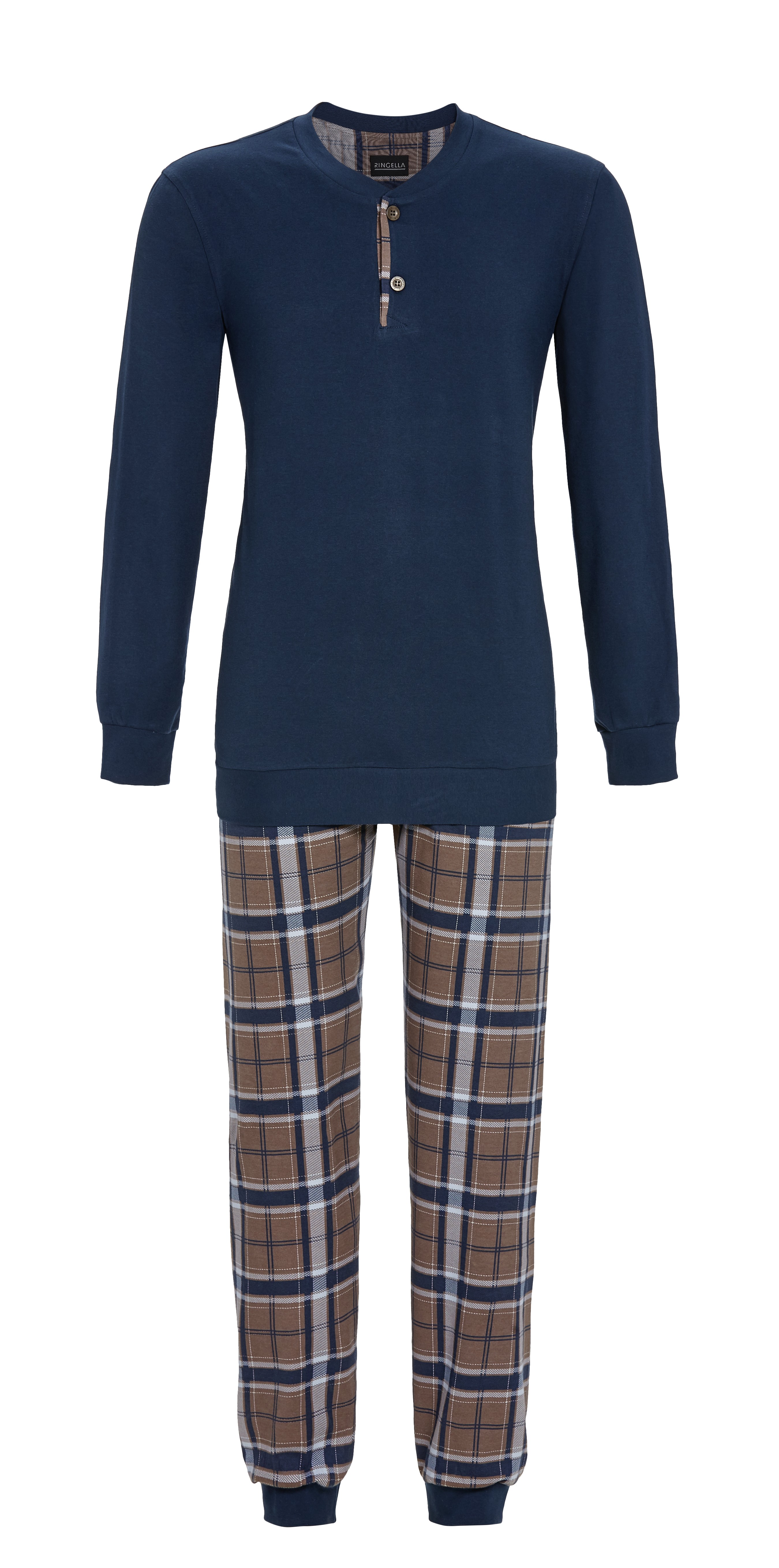 Pyjama mit Strickbündchen