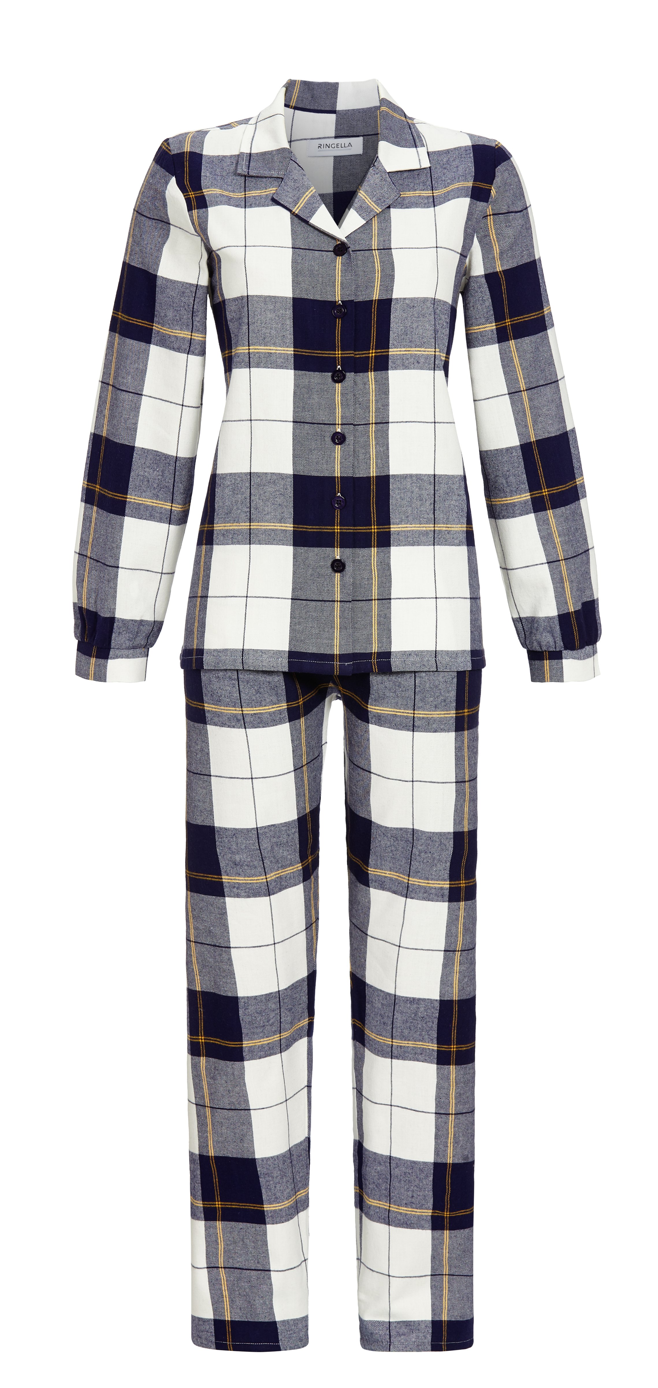 Ringella Pyjama mit durchgeknöpftem Oberteil