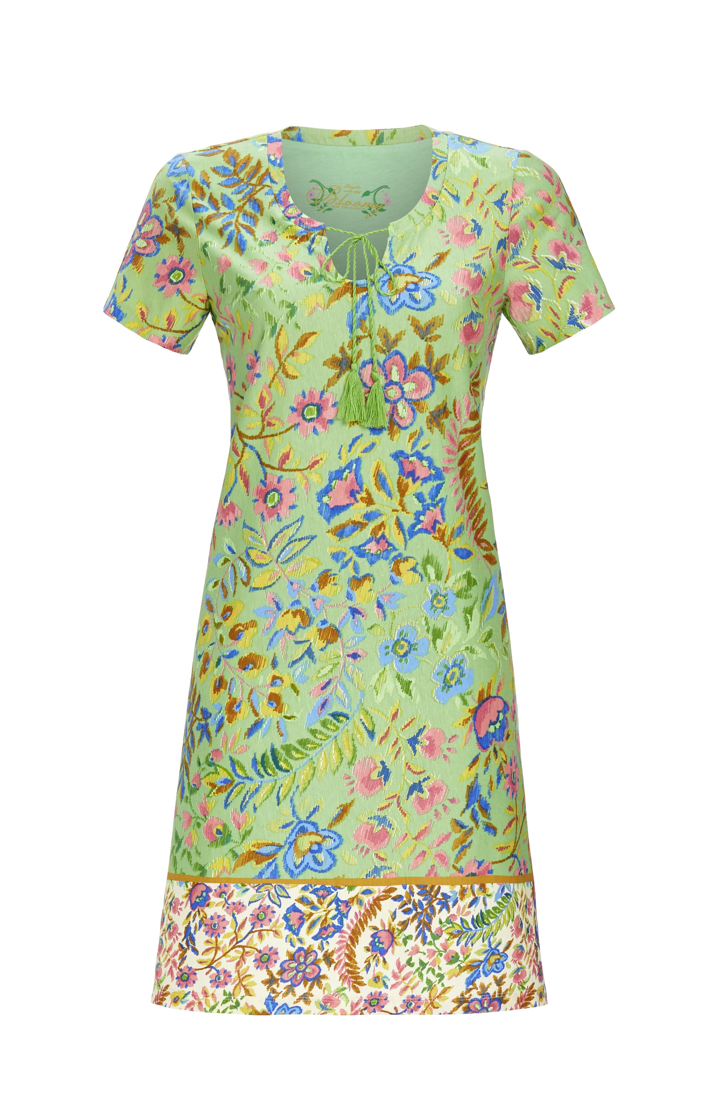 Kleid mit Bordüre