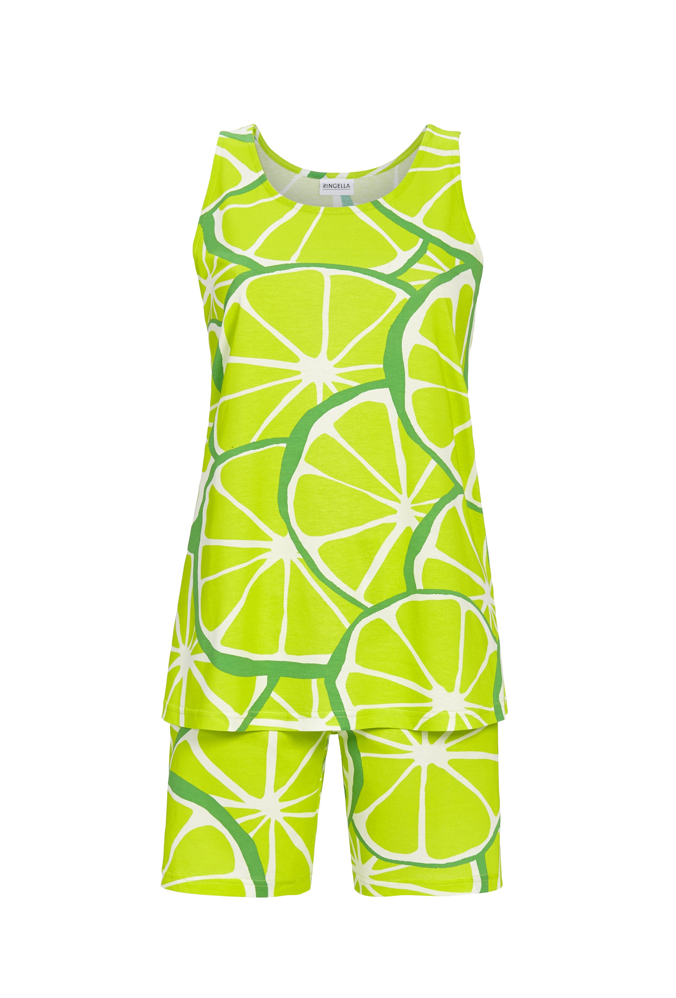 Shorty mit Limetten-Print