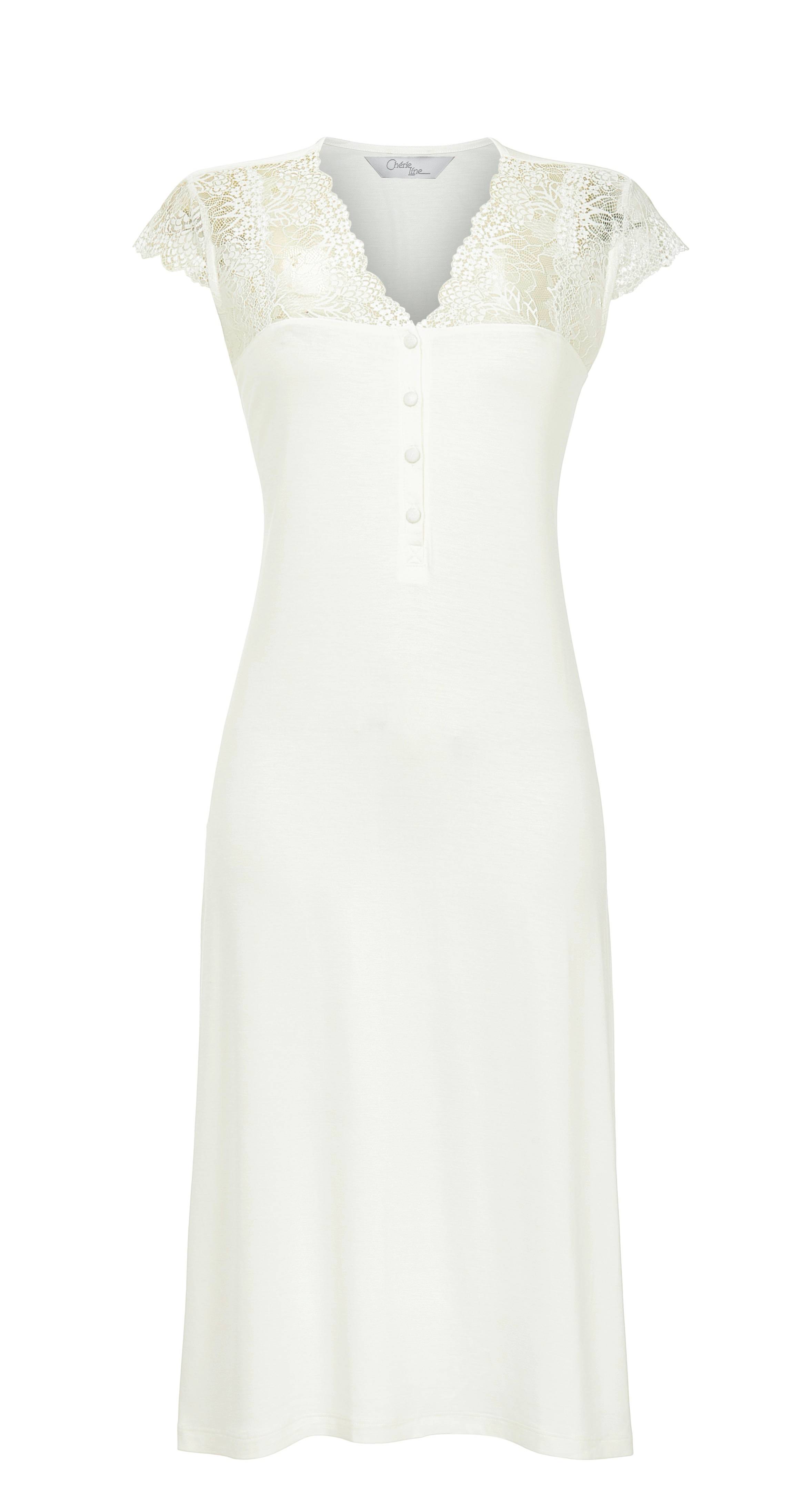 Nachthemd mit Spitzeneinsatz