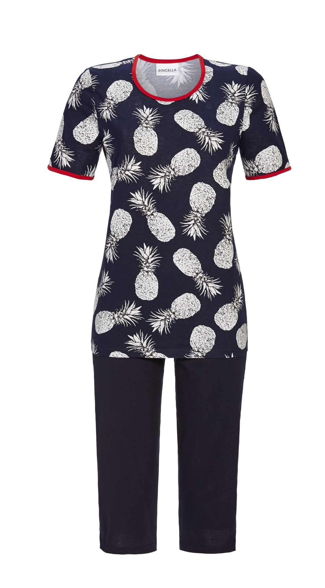 VVNTY Halloween Schlafanzug Damen - Kürbis Print Pyjama Set Grusel Design